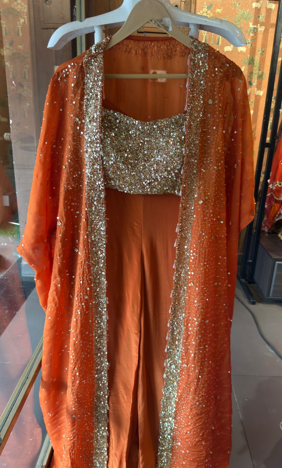 Three-piece partywear ensemble