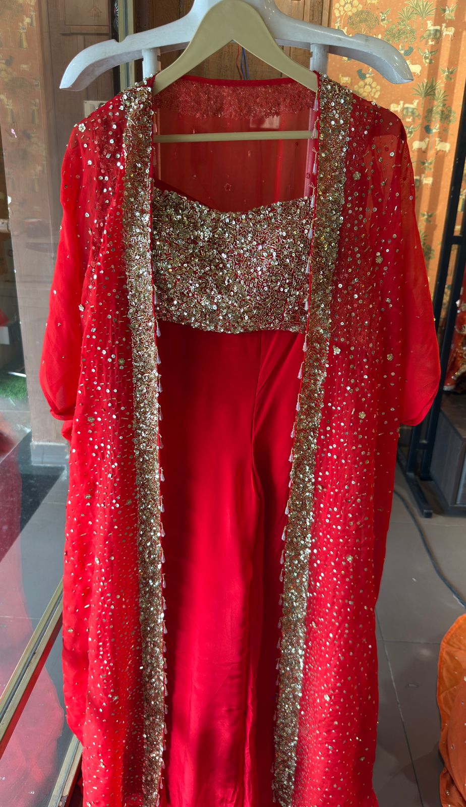 Three-piece partywear ensemble