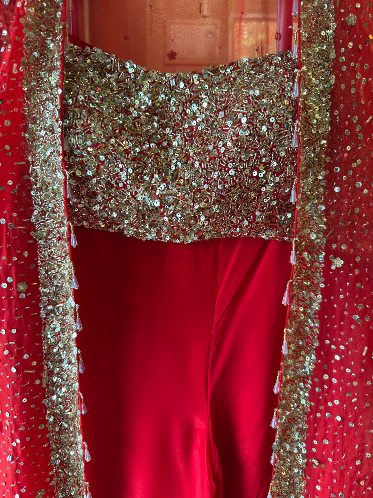 Three-piece partywear ensemble