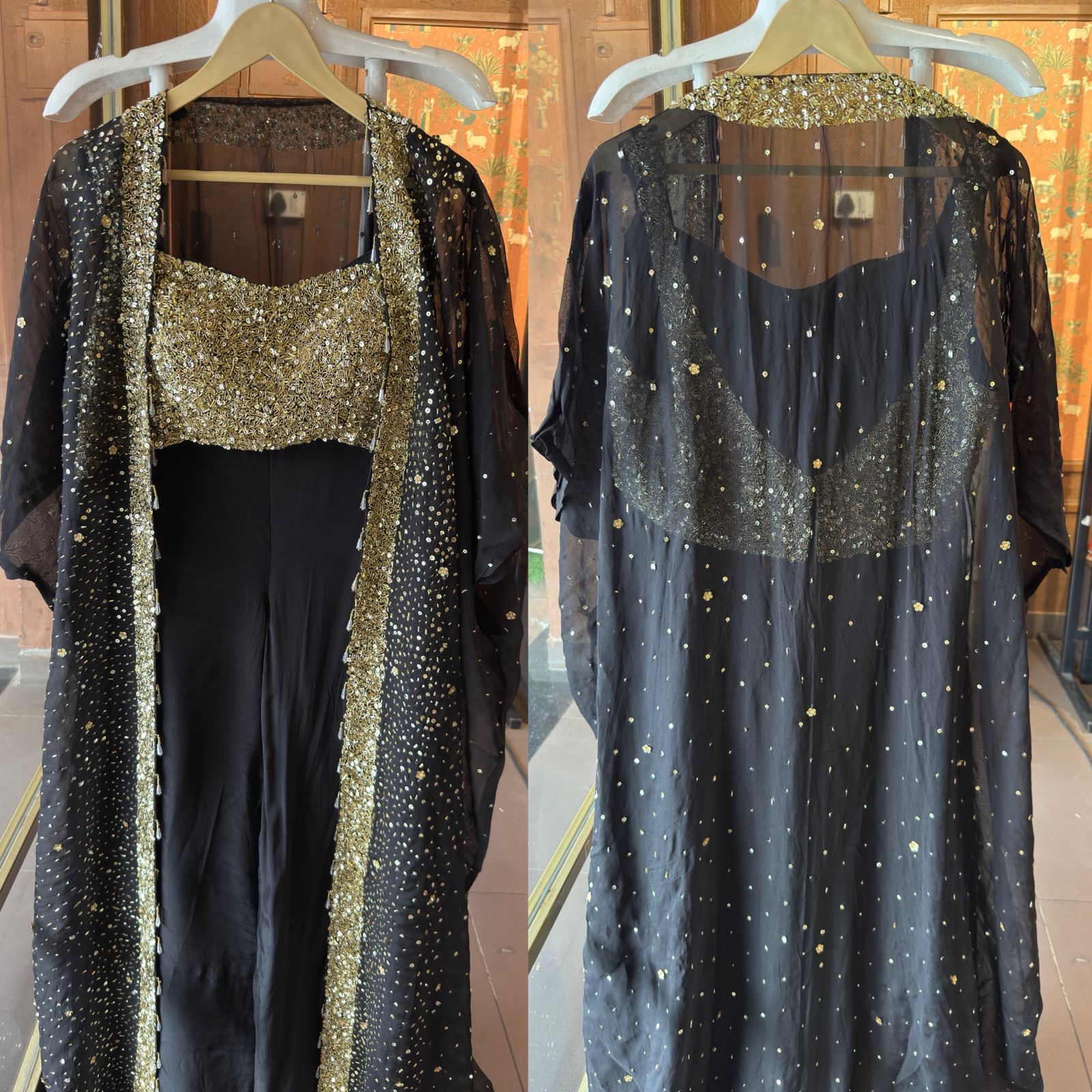 Three-piece partywear ensemble