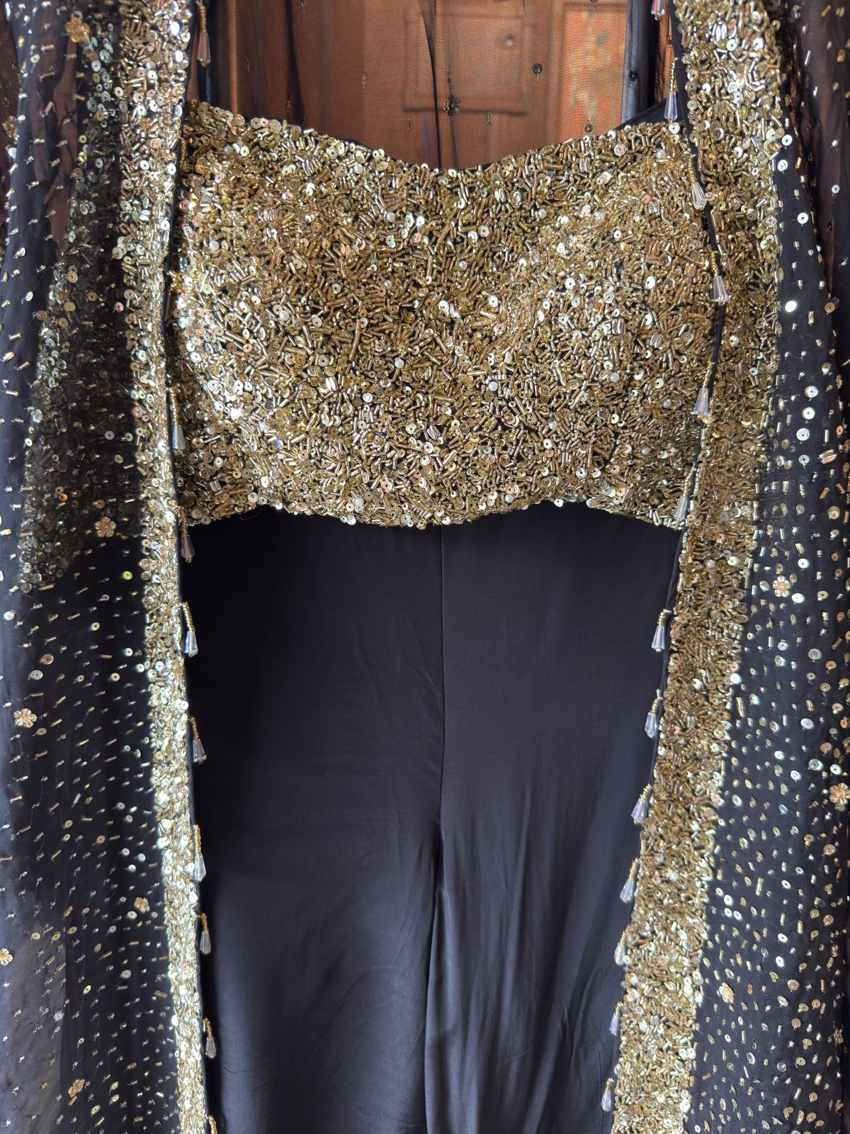 Three-piece partywear ensemble