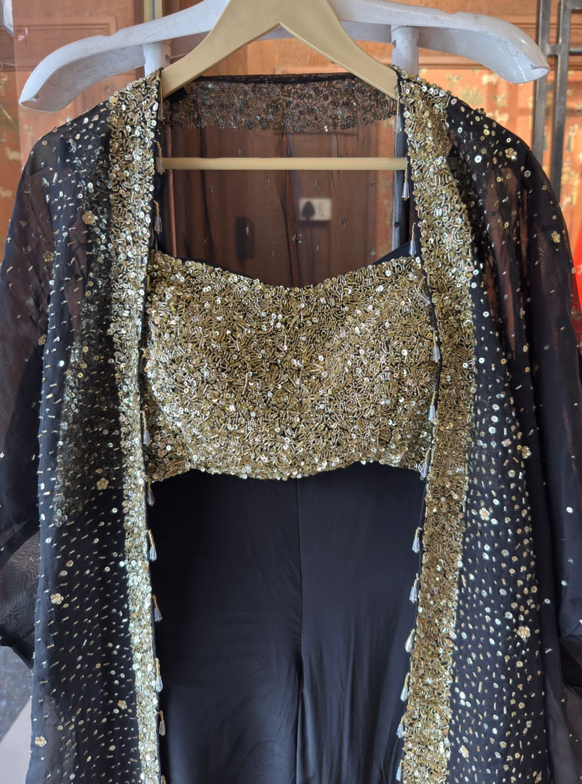 Three-piece partywear ensemble