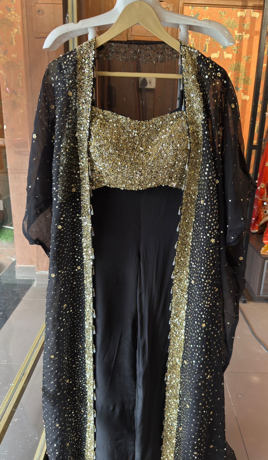 Three-piece partywear ensemble