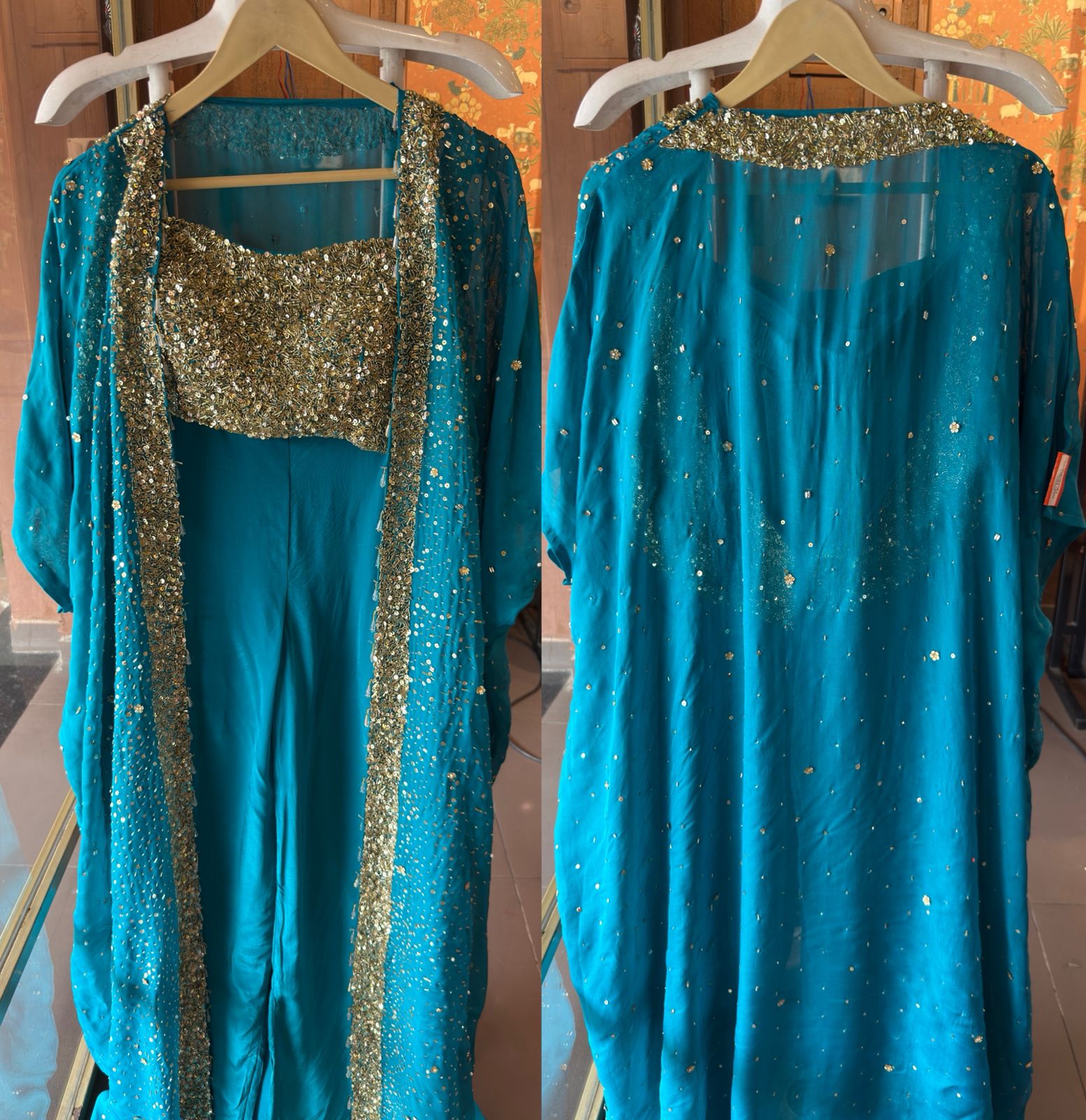 Three-piece partywear ensemble