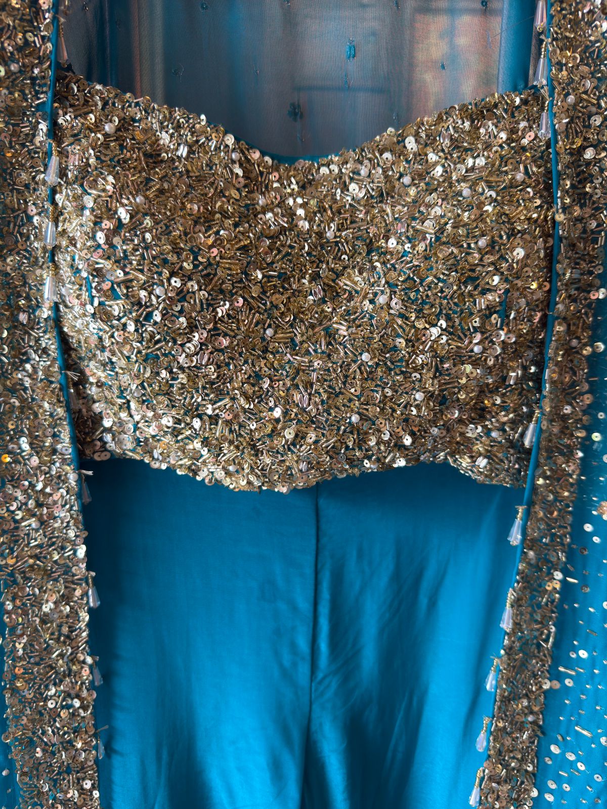 Three-piece partywear ensemble