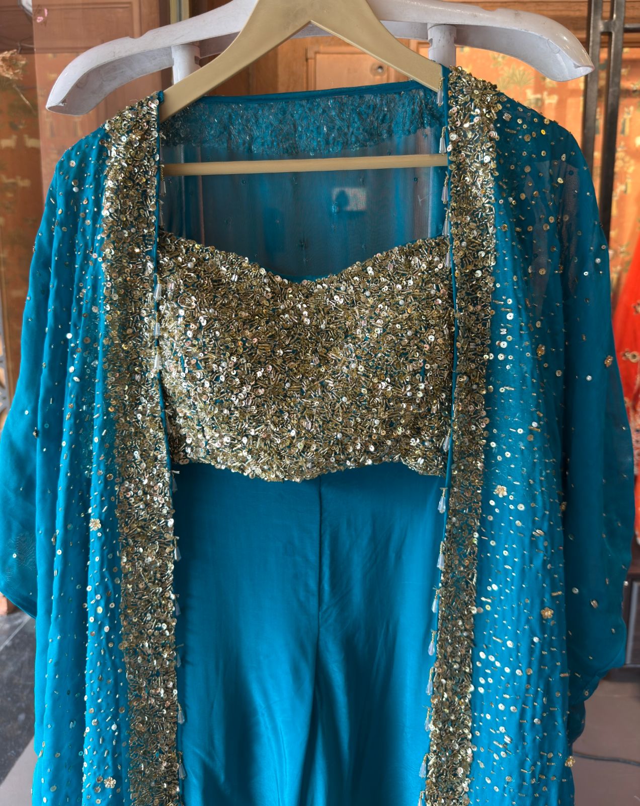 Three-piece partywear ensemble