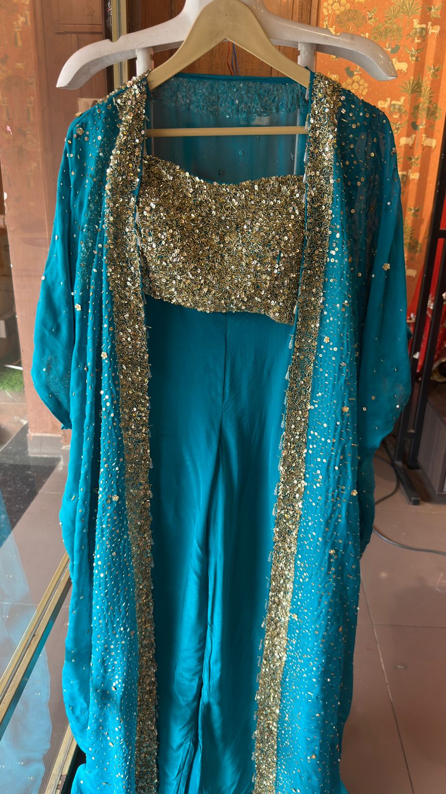 Three-piece partywear ensemble