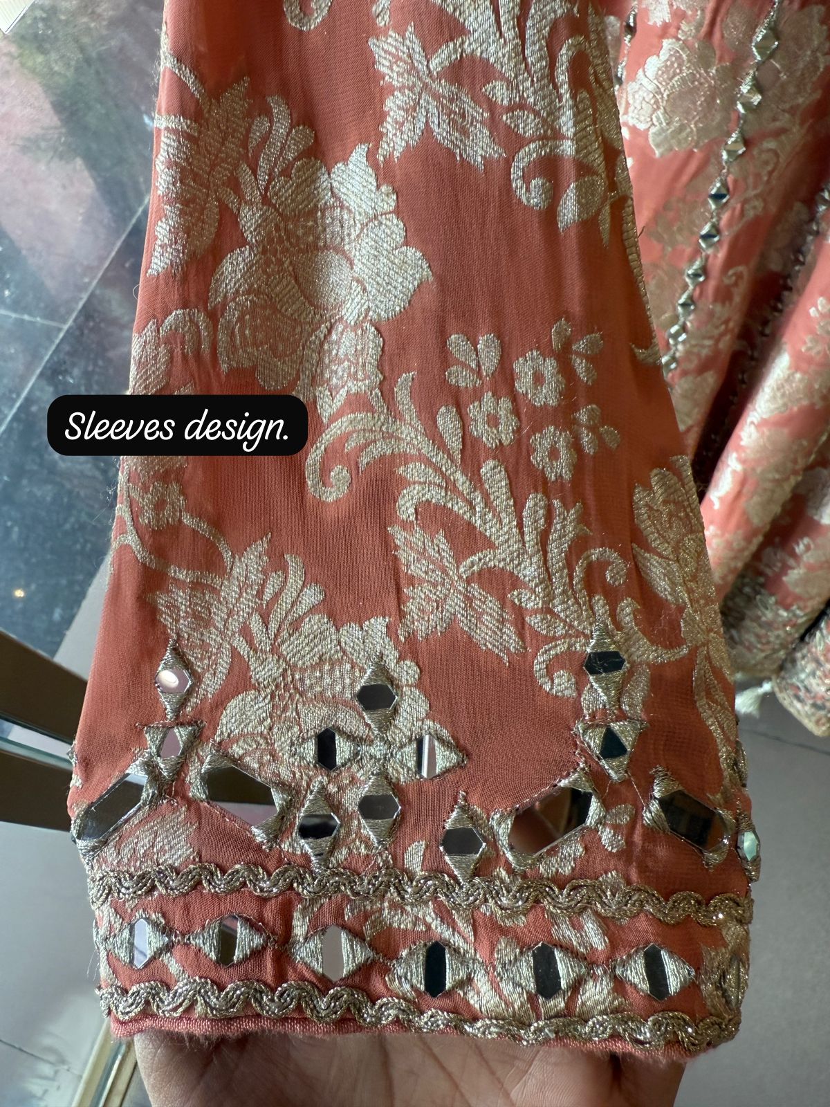Traditional heavily embroidered Anarkali suit