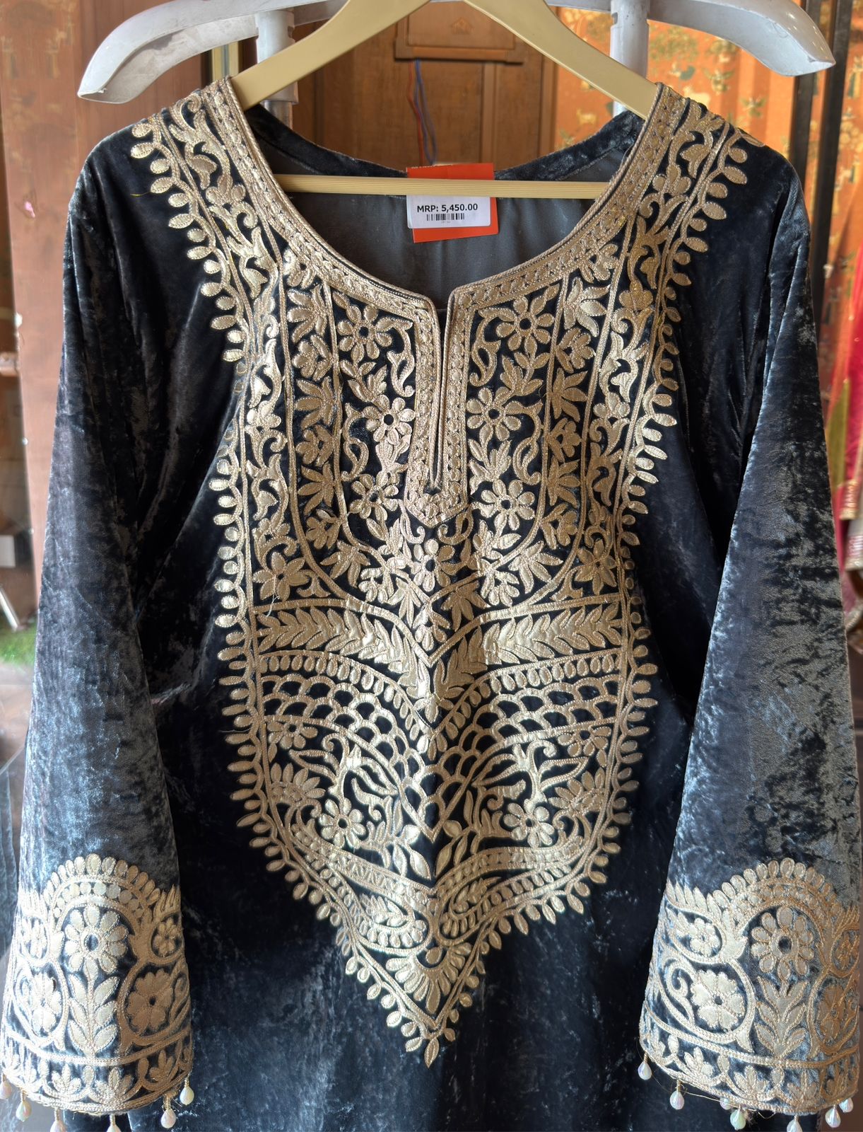 VELVET LONG DRESSES WITH SIDE SLITS