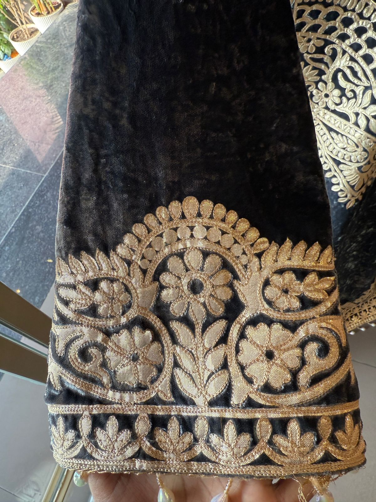 VELVET LONG DRESSES WITH SIDE SLITS