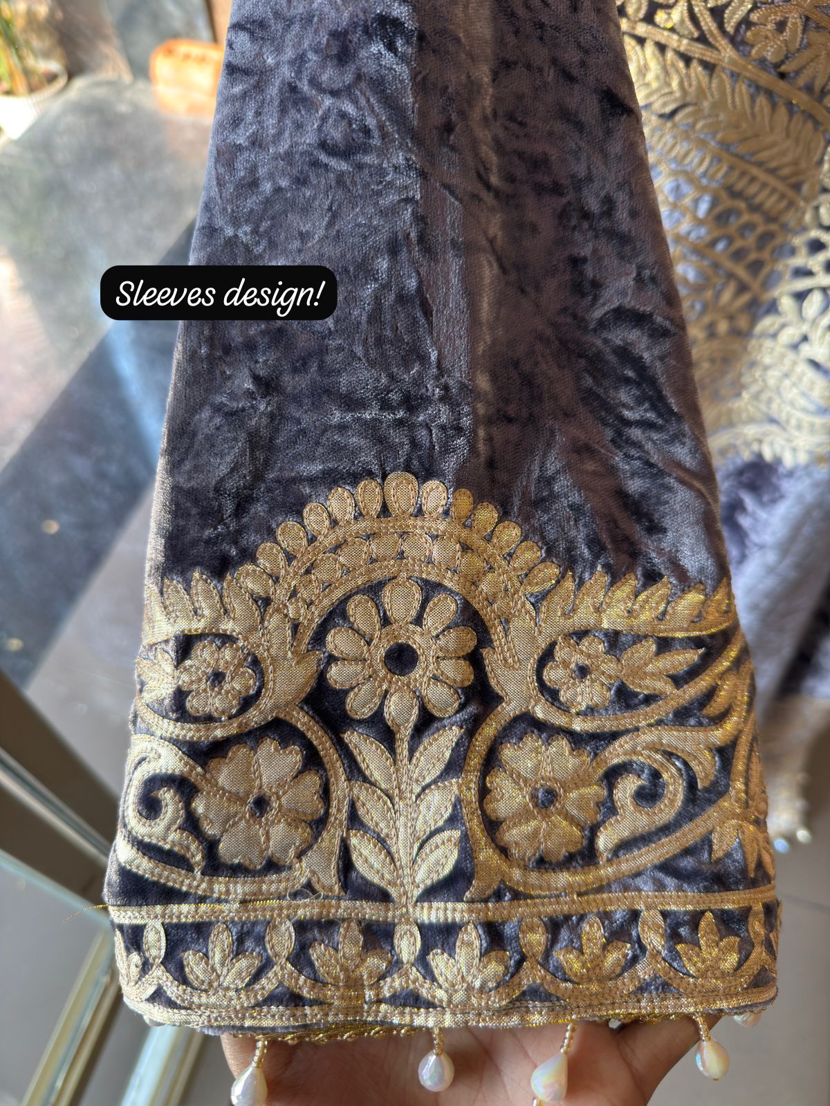 VELVET LONG DRESSES WITH SIDE SLITS