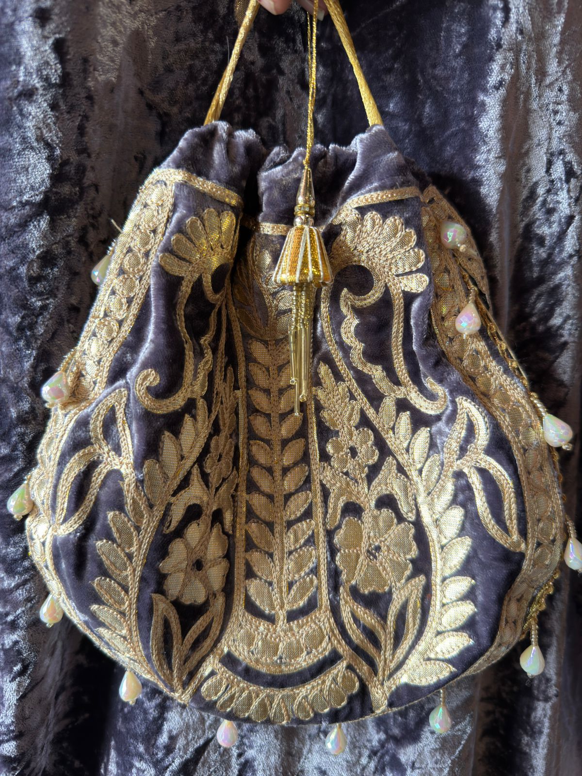 VELVET LONG DRESSES WITH SIDE SLITS