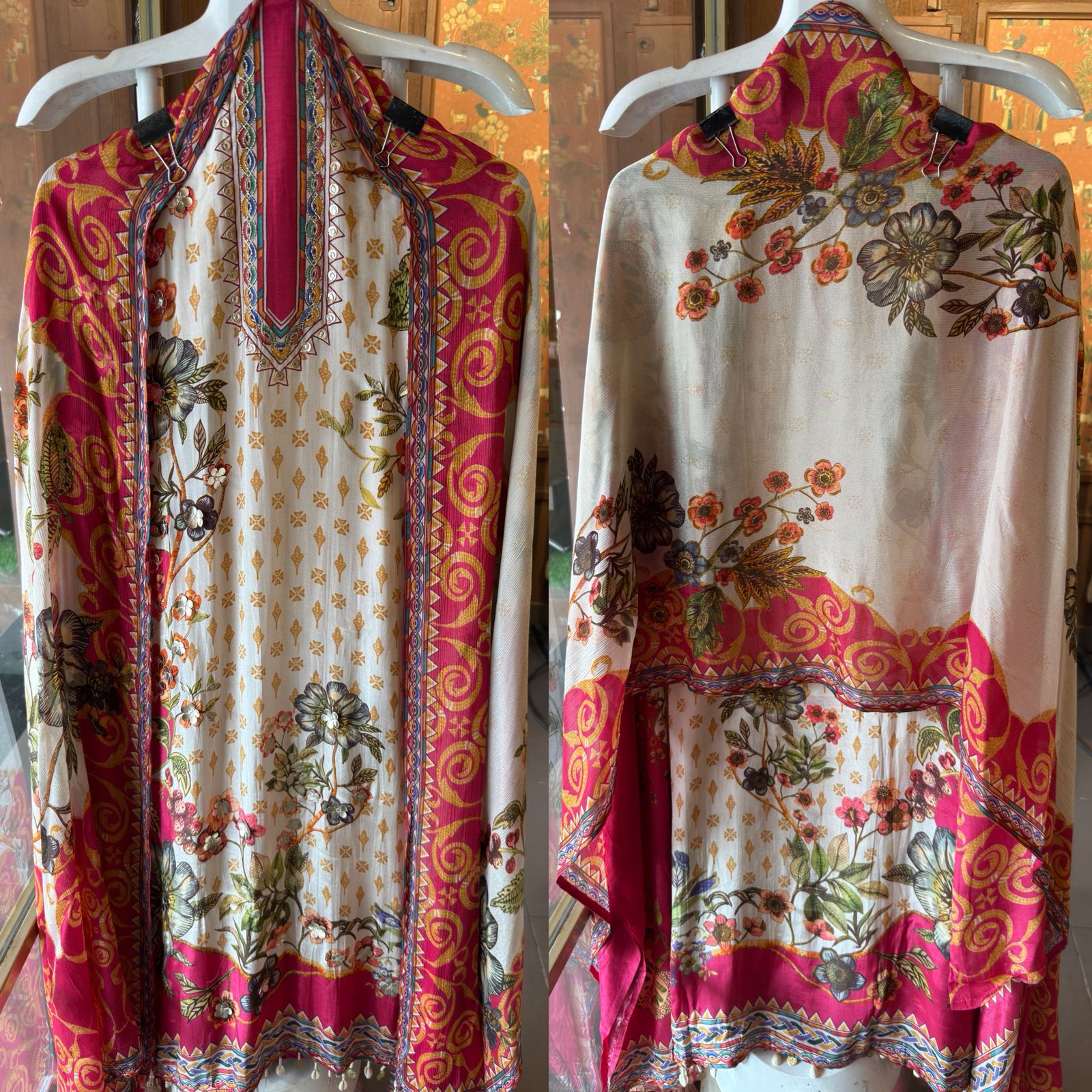 Pure Crepe Digital printed Unstitched suit