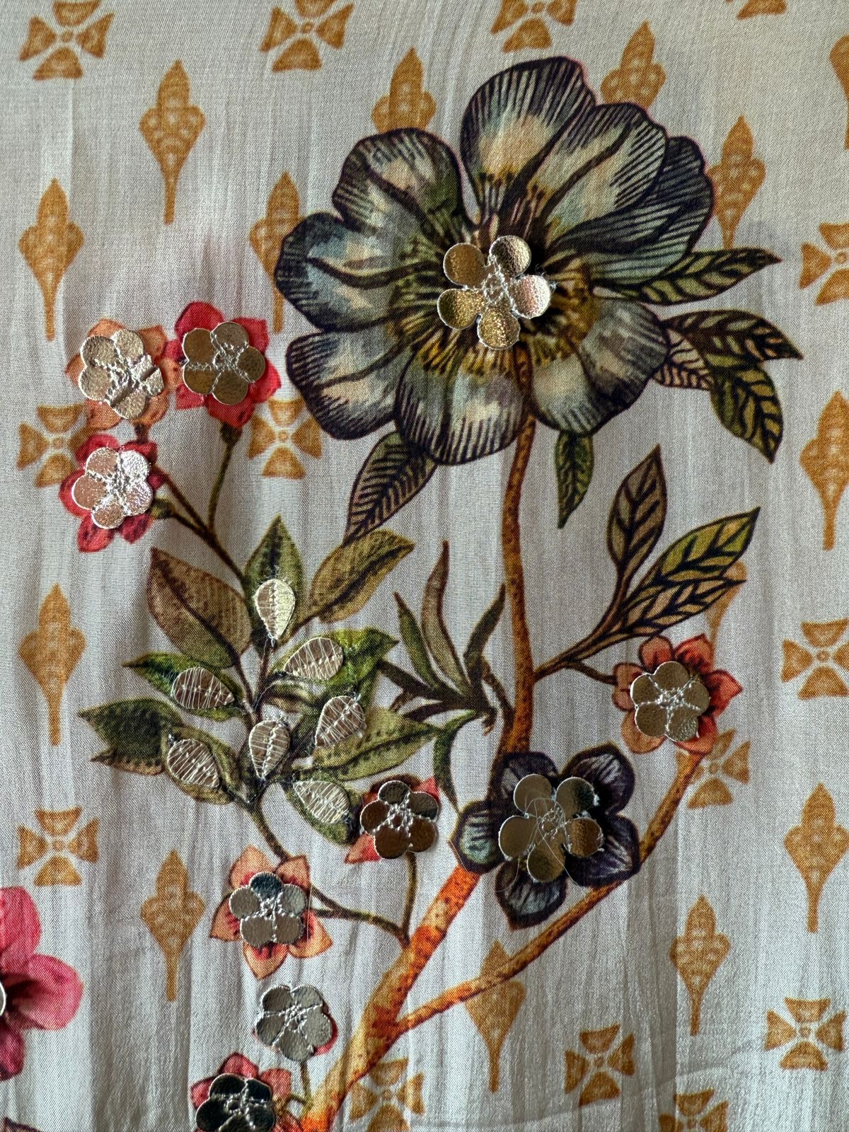 Pure Crepe Digital printed Unstitched suit