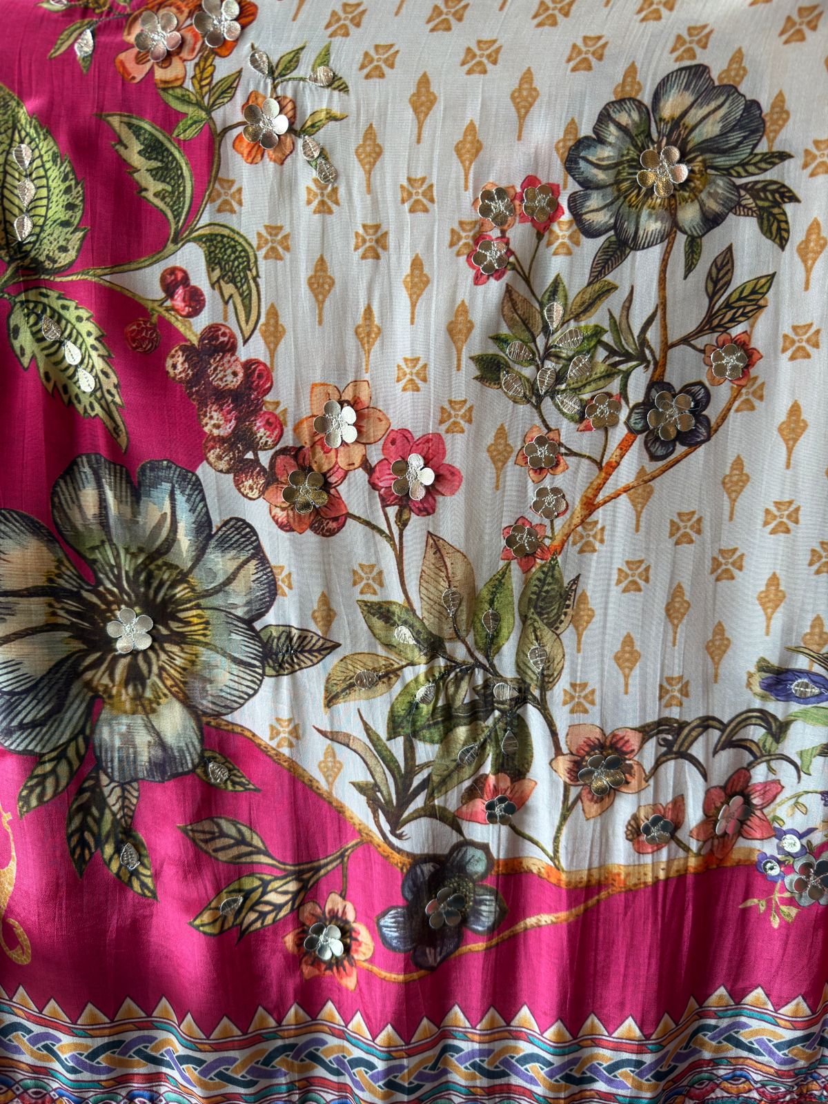 Pure Crepe Digital printed Unstitched suit