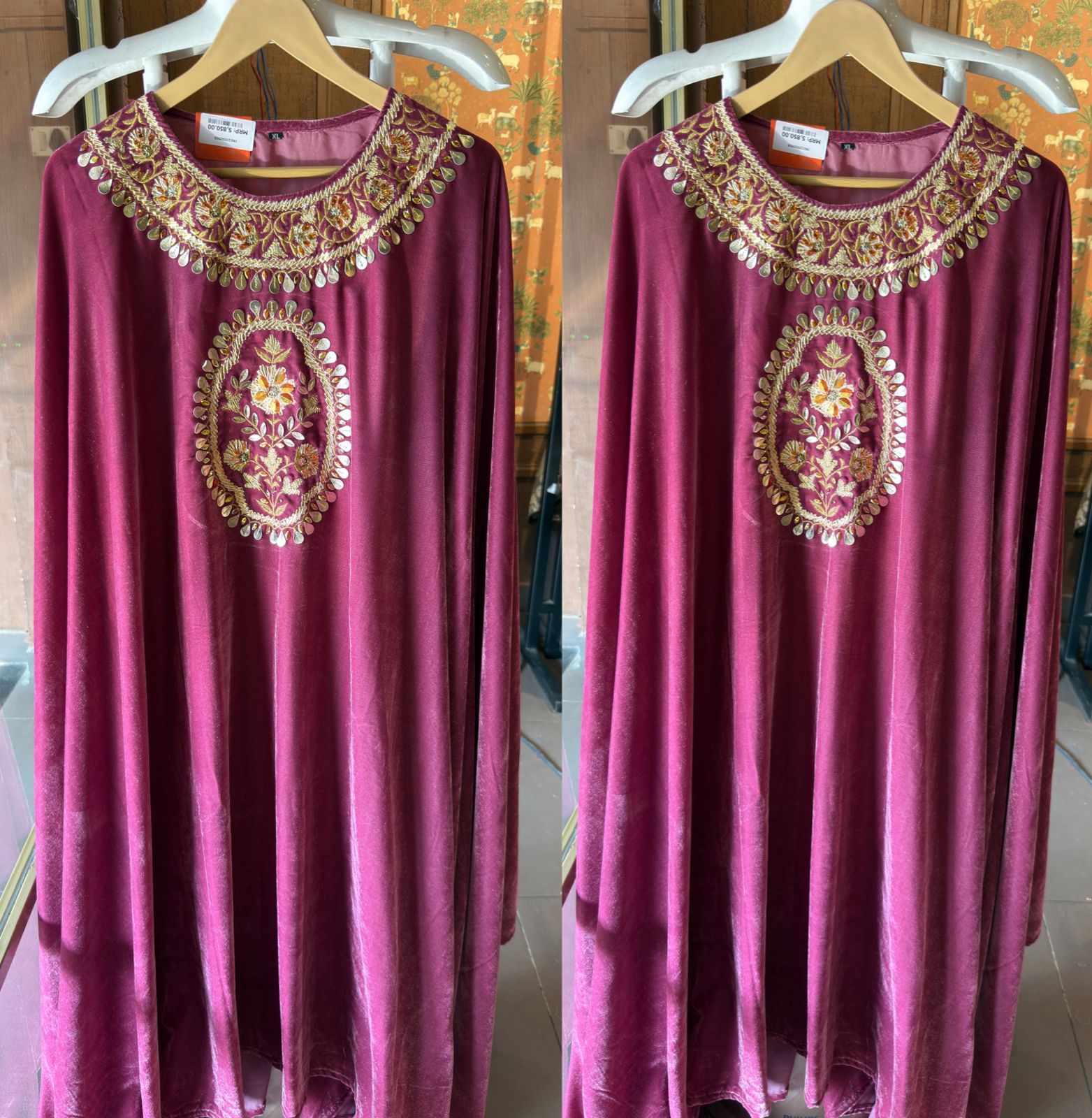 Velvet Poncho’s with a Smooth drape and fall