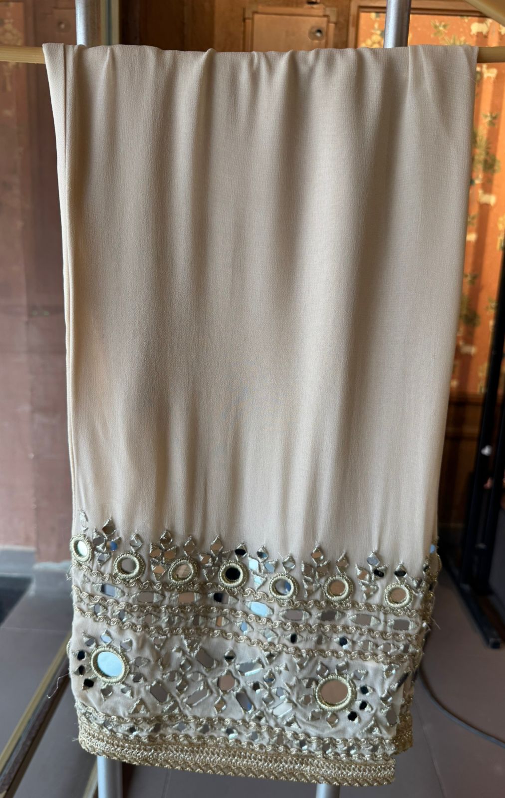 Traditional heavily embroidered Anarkali suit