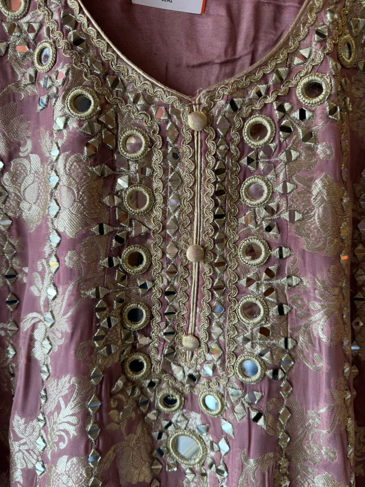 Traditional heavily embroidered Anarkali suit