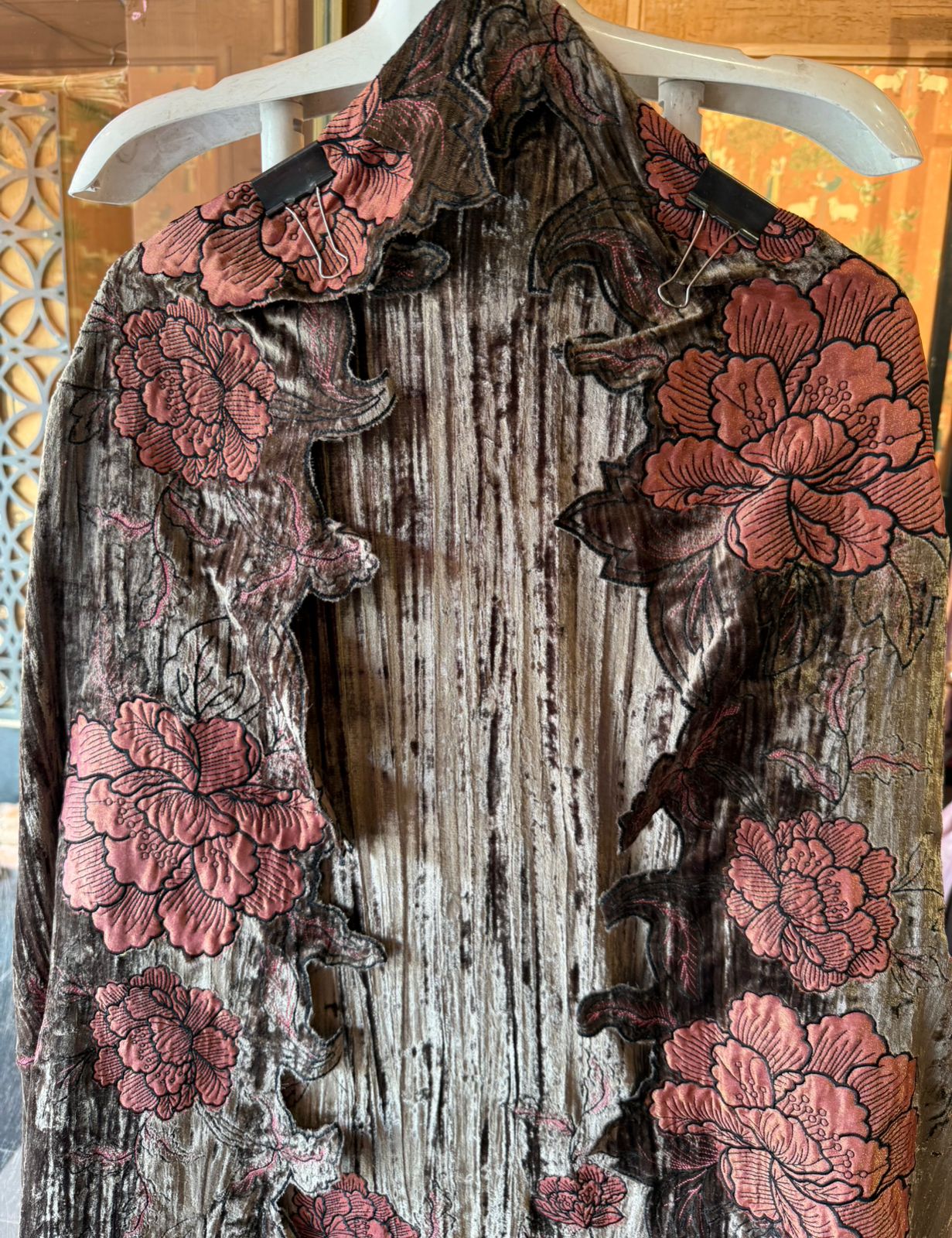 Crushed velvet Unstitched Suit