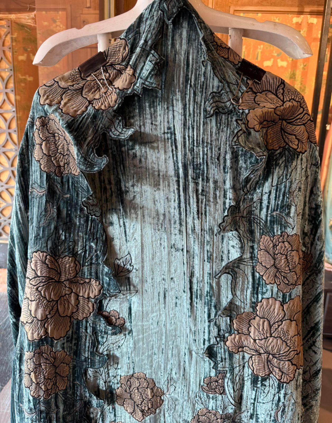 Crushed velvet Unstitched Suit