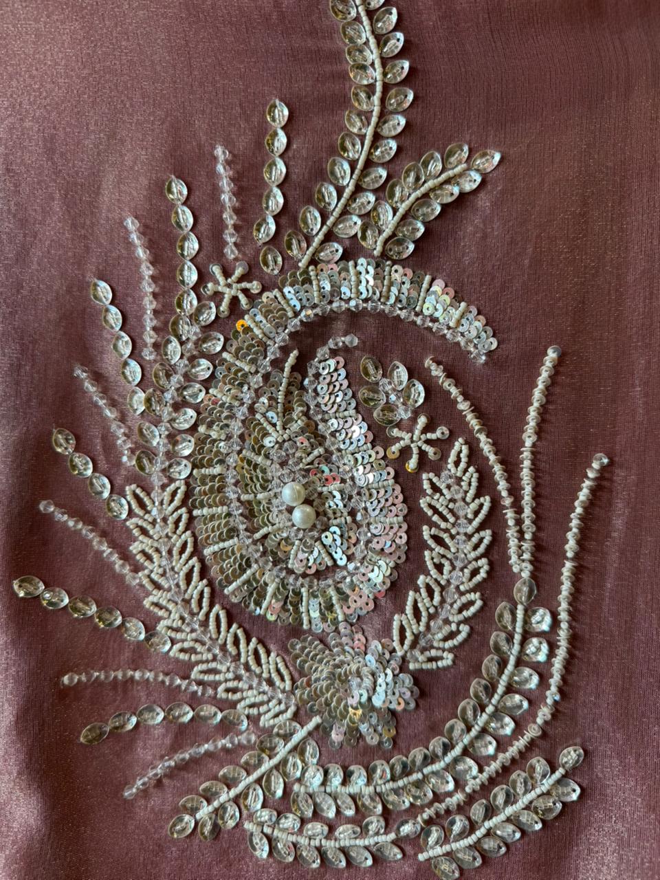 Tissue plain shirt unstitched