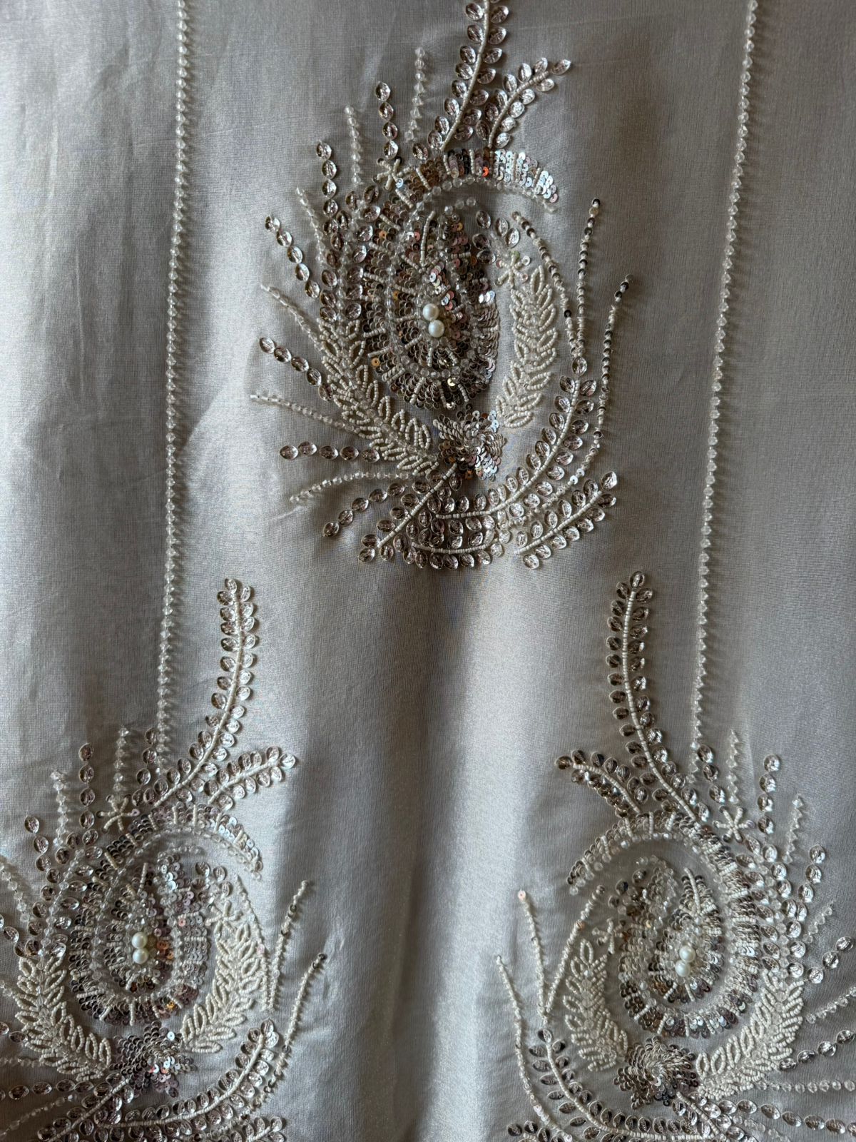 Tissue plain shirt unstitched