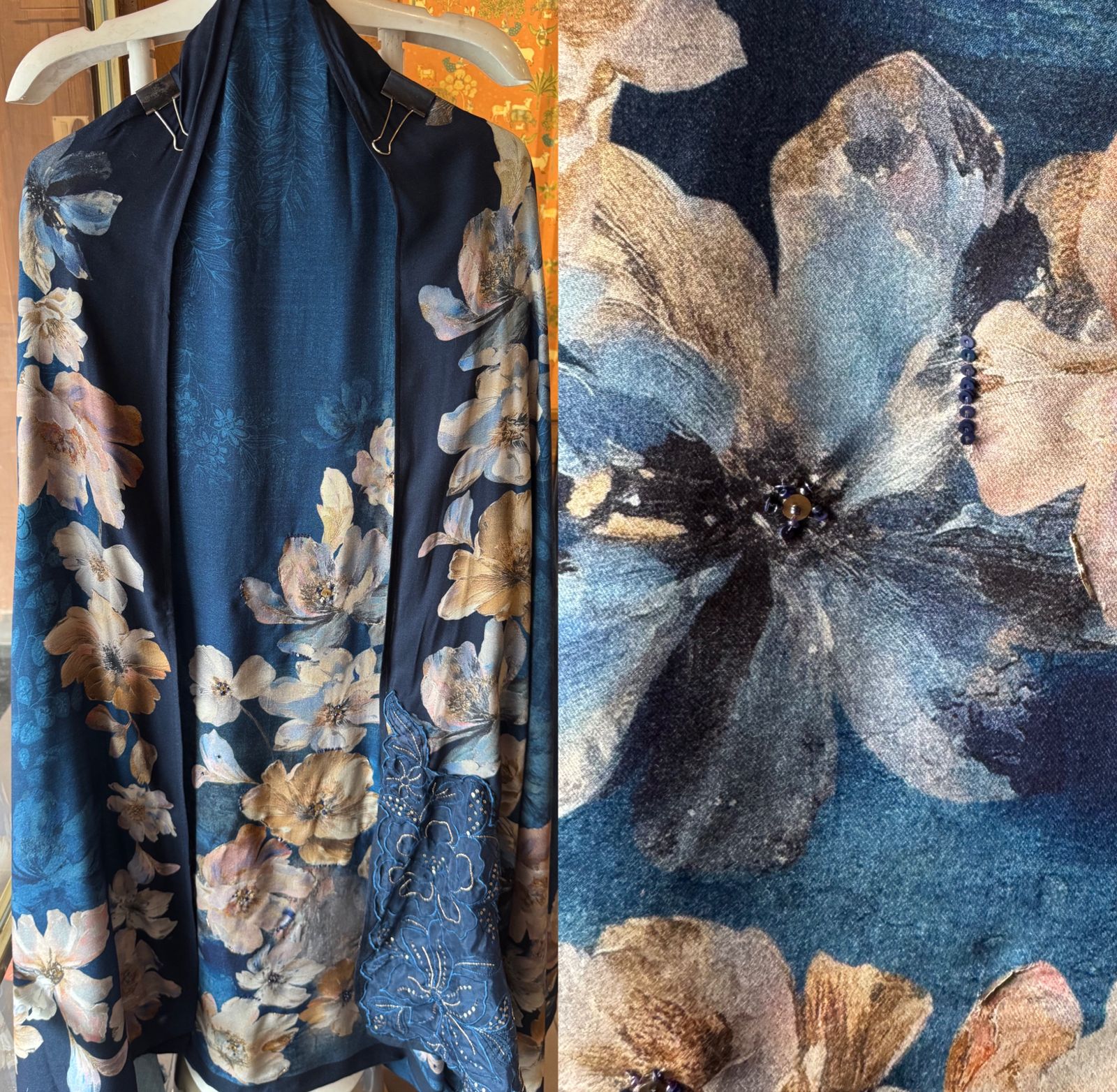 Viscose pashmina printed Shirt