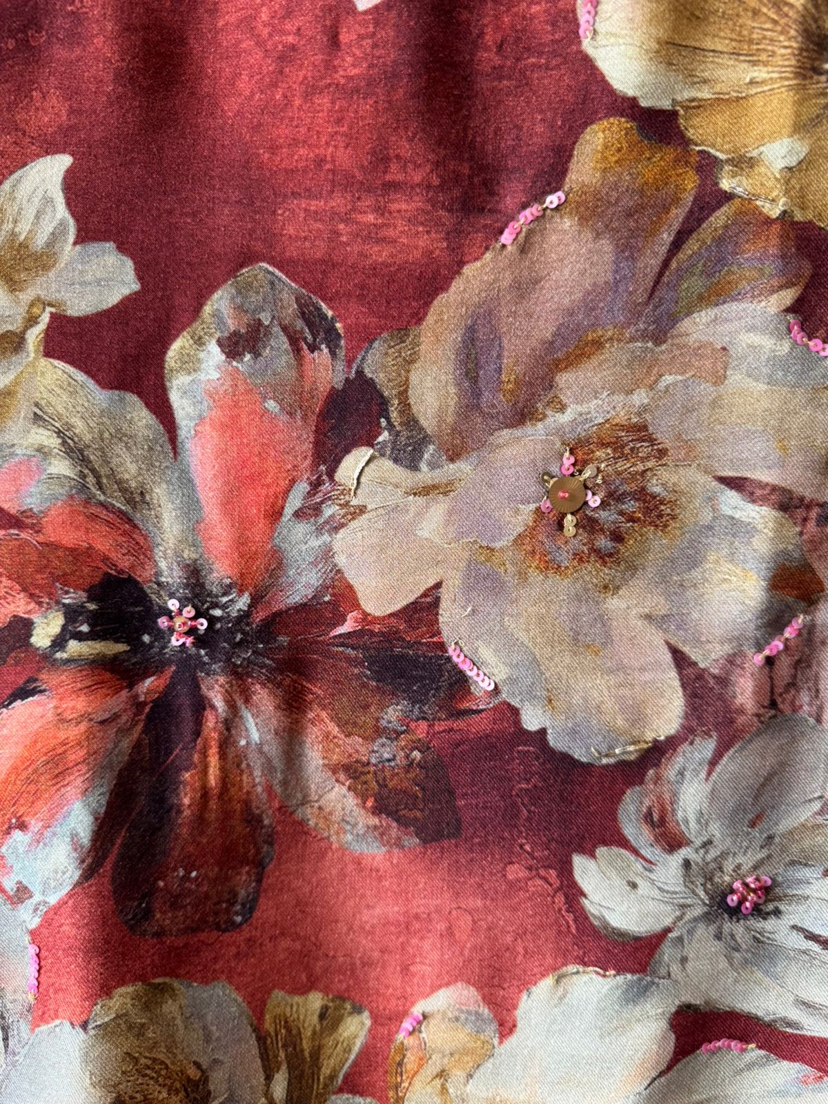 Viscose pashmina printed Shirt