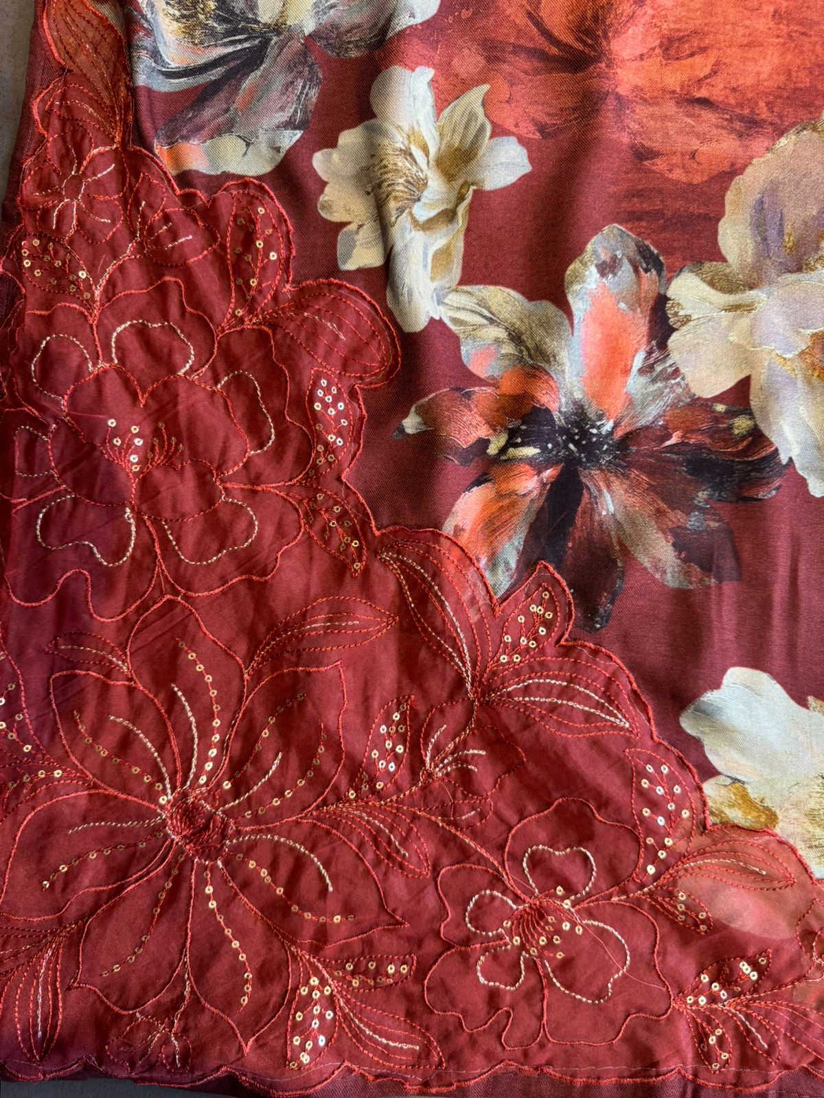 Viscose pashmina printed Shirt