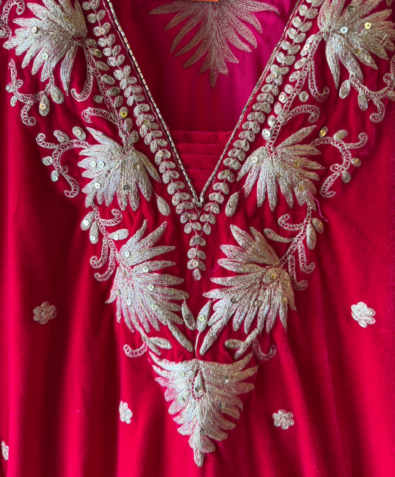 Straight Cut Velvet tunic