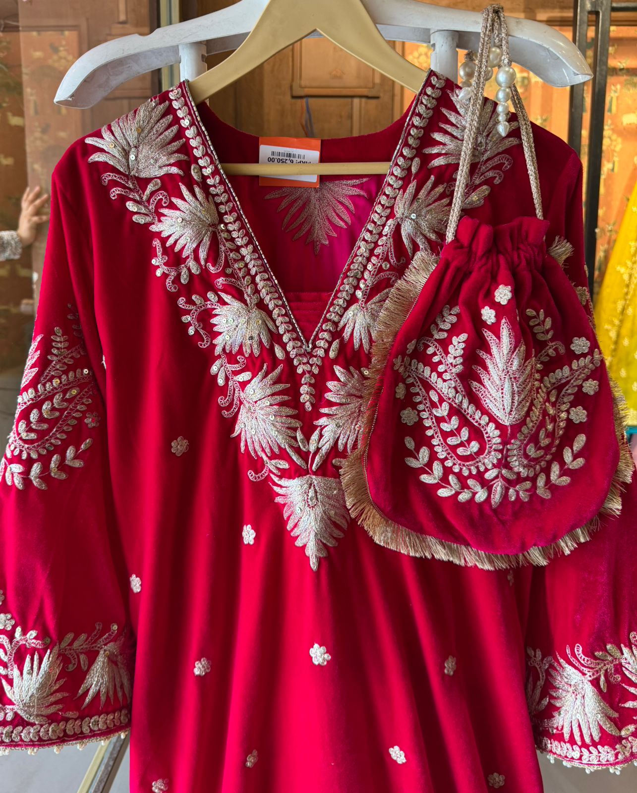 Straight Cut Velvet tunic