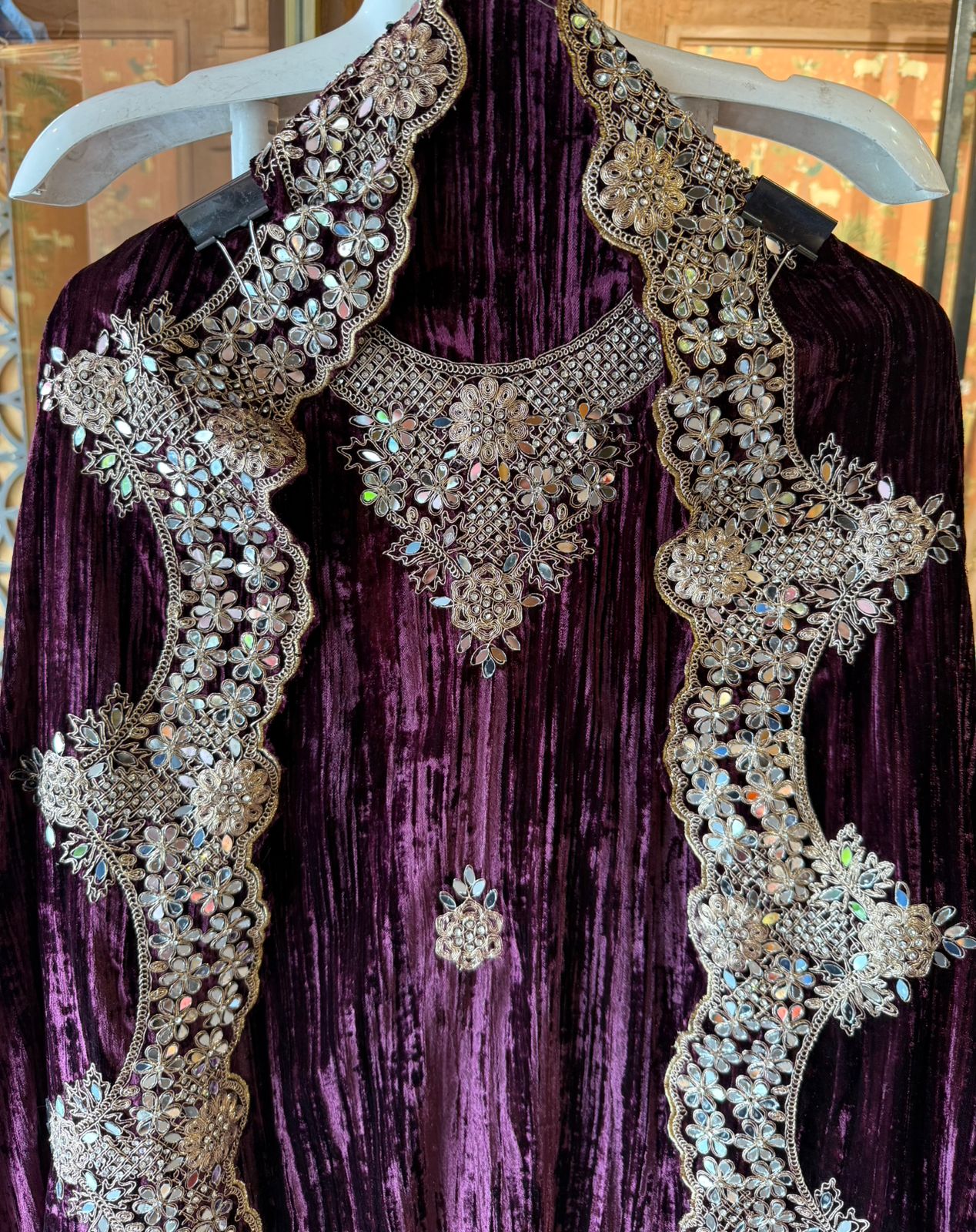 Crushed velvet Unstitched Suit