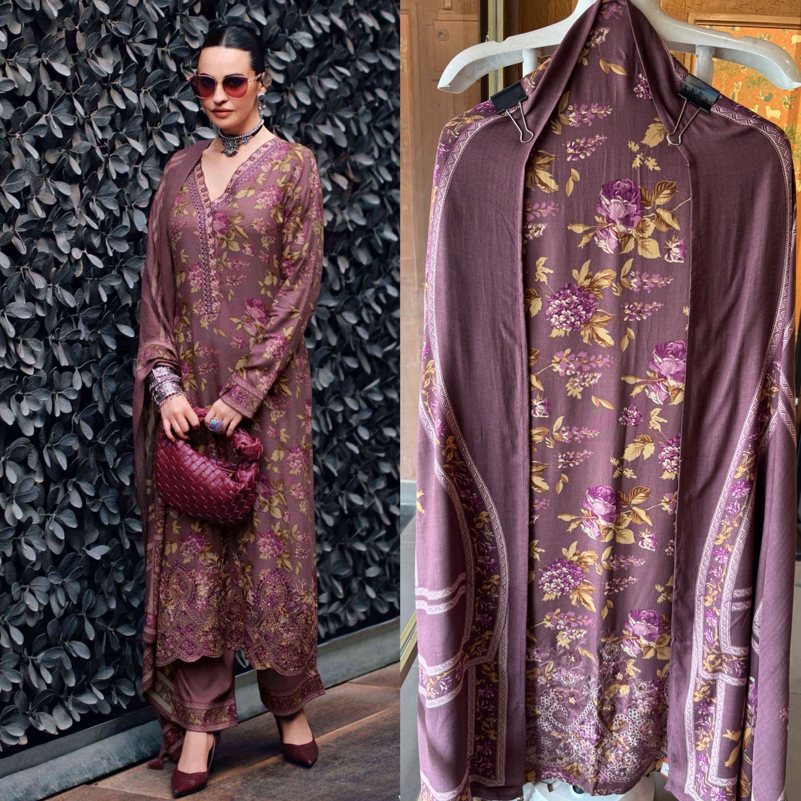 Viscose pashmina printed Shirt