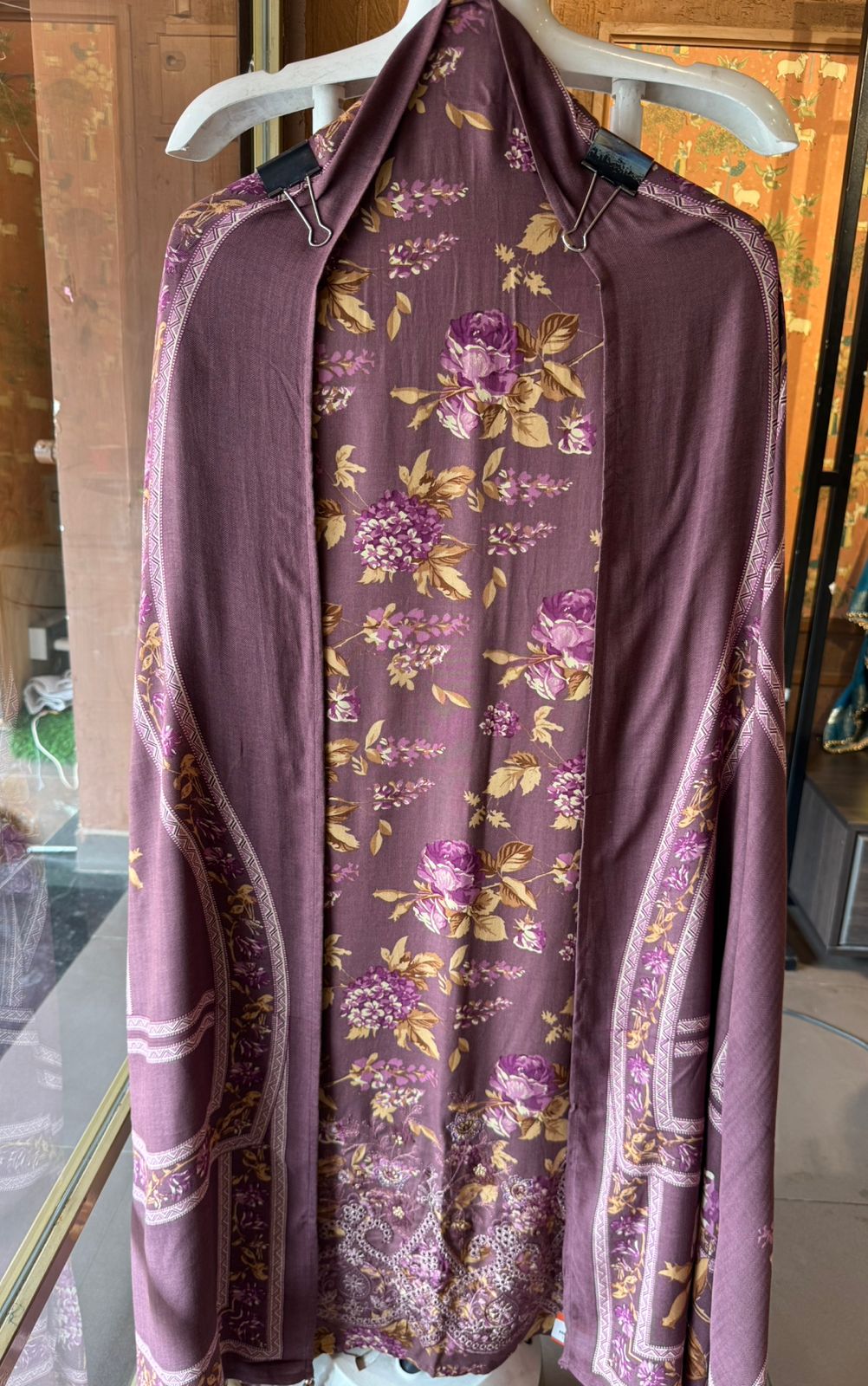 Viscose pashmina printed Shirt