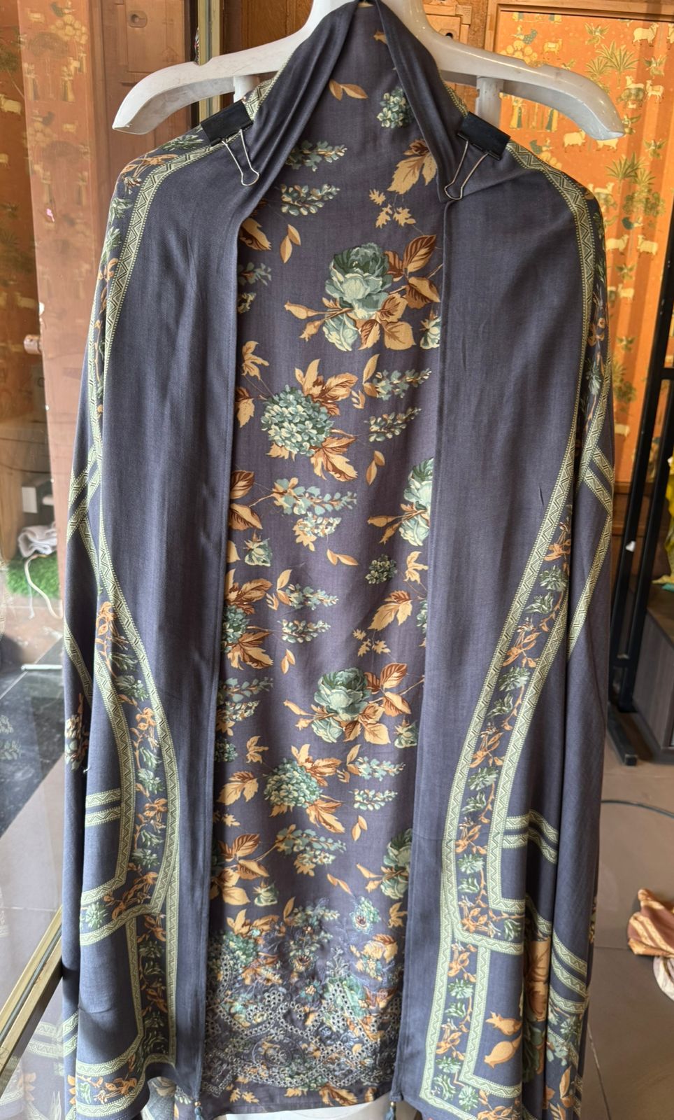 Viscose pashmina printed Shirt