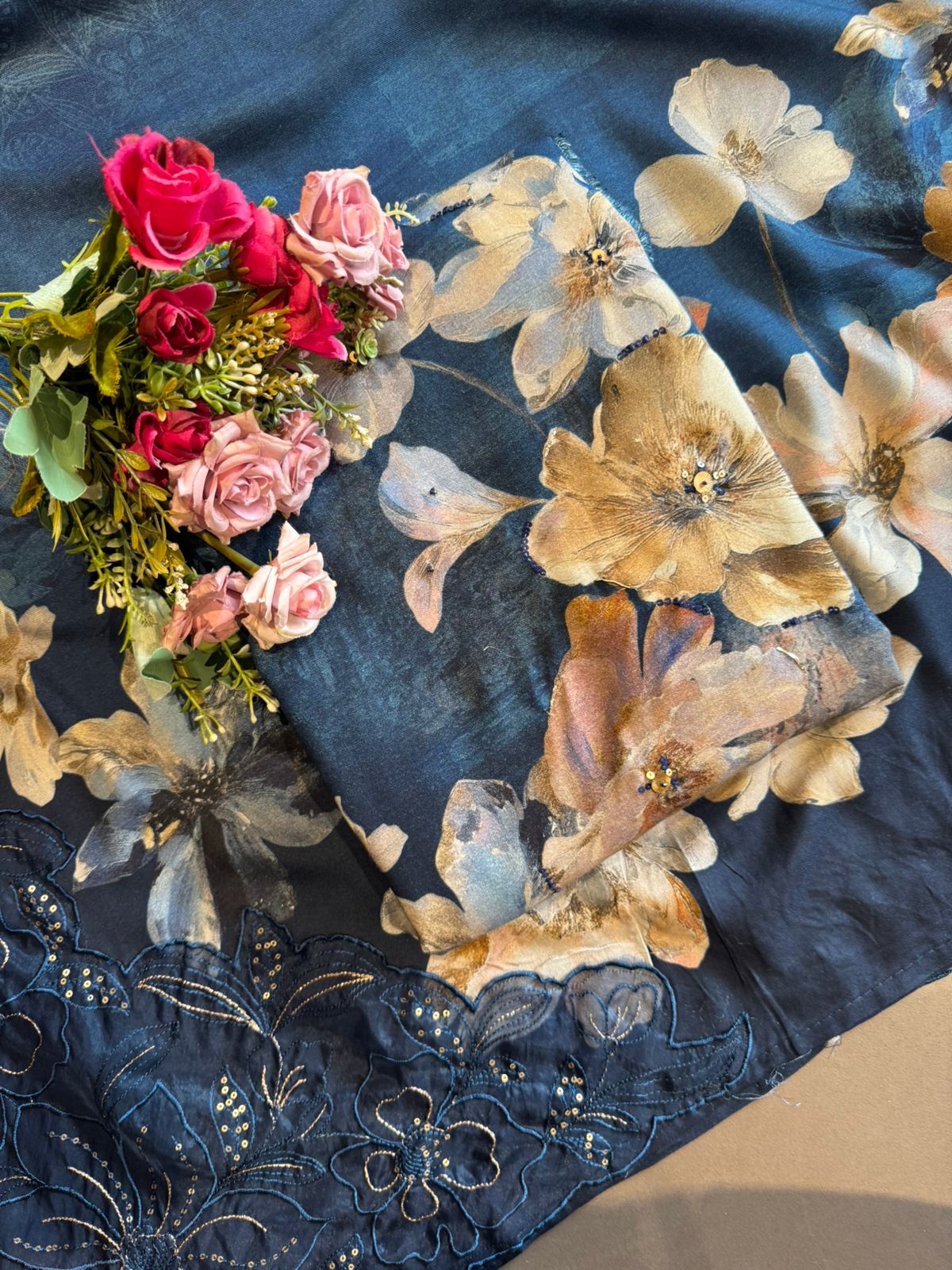 Viscose pashmina printed Shirt