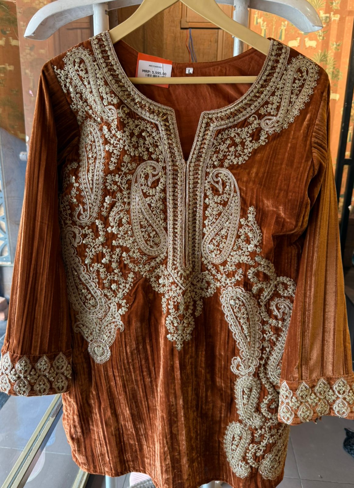 CRUSHED VELVET COORD SET