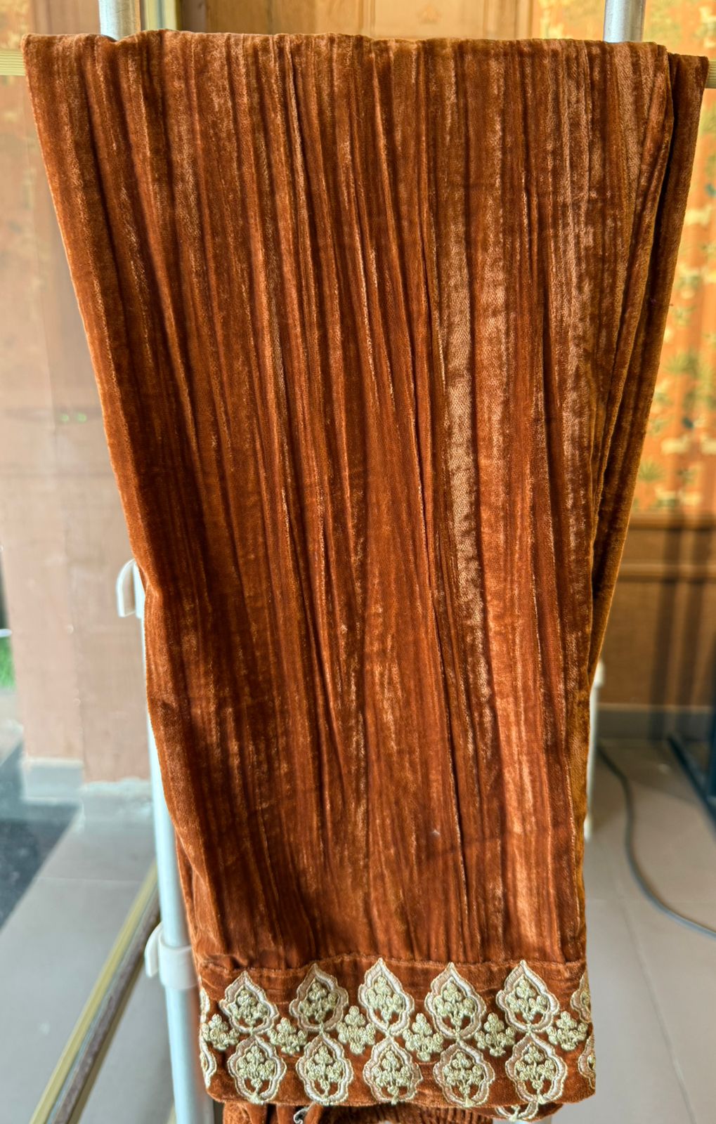 CRUSHED VELVET COORD SET