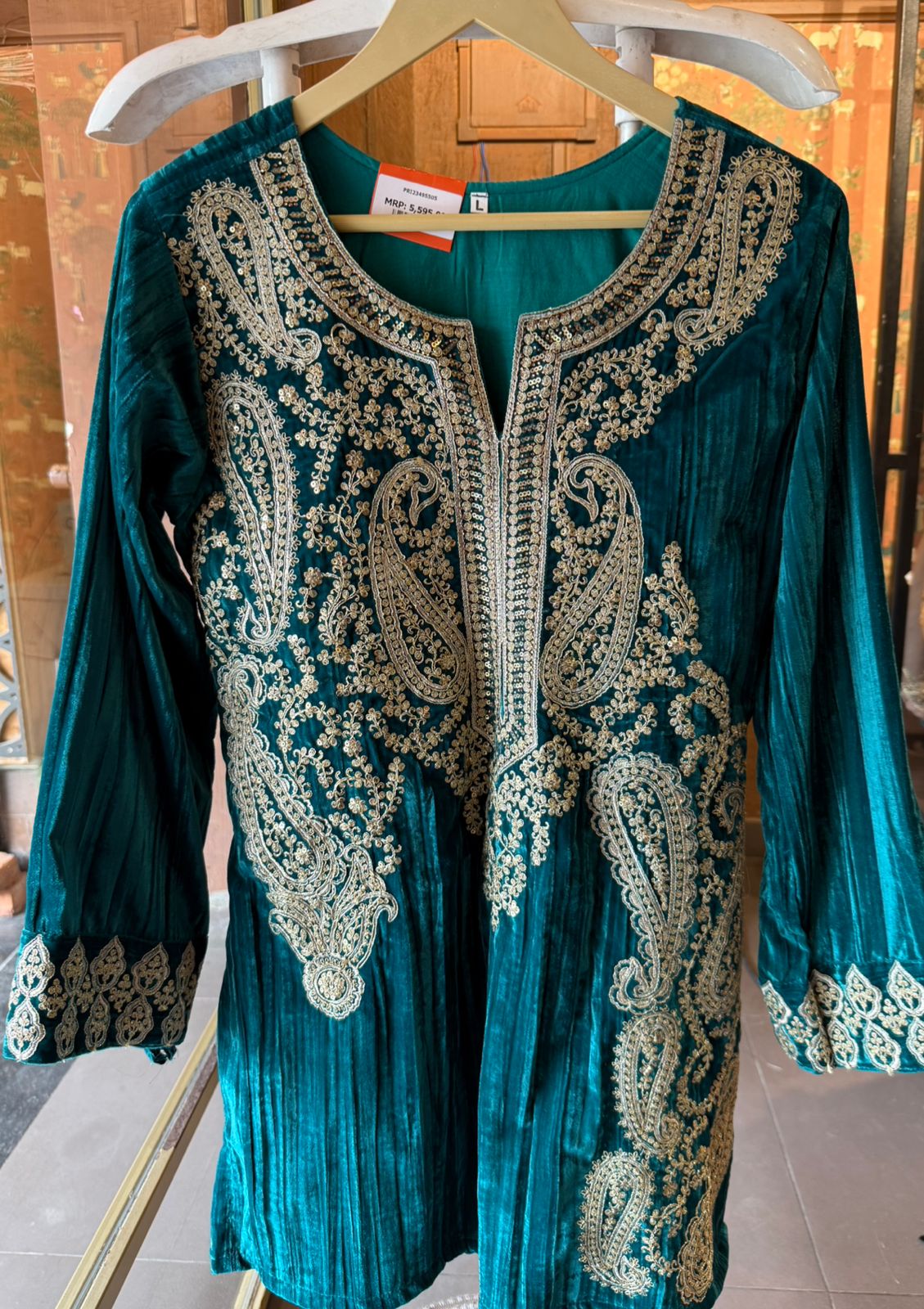 CRUSHED VELVET COORD SET