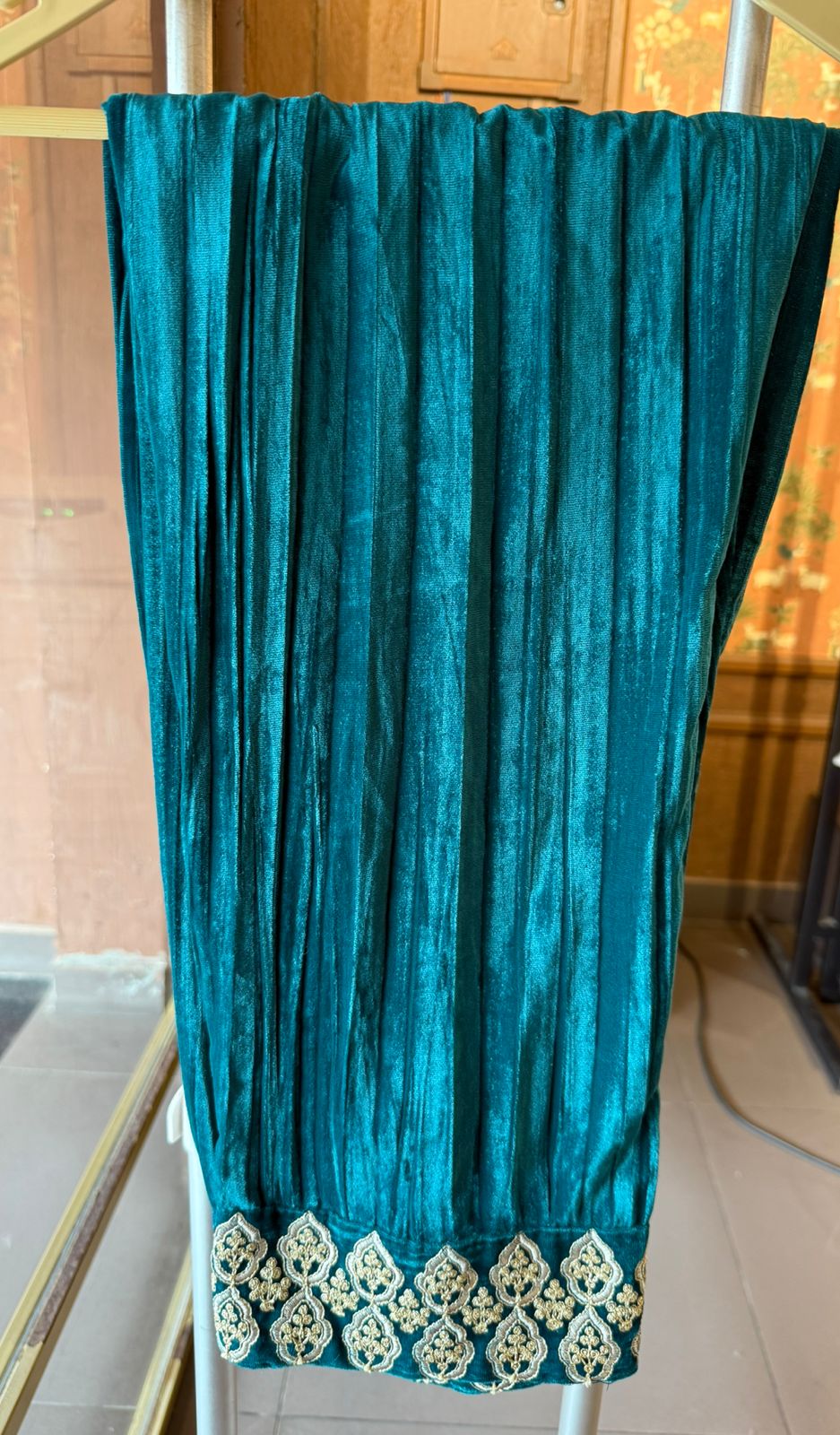 CRUSHED VELVET COORD SET