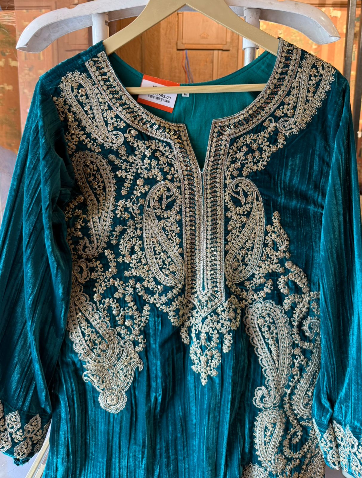 CRUSHED VELVET COORD SET