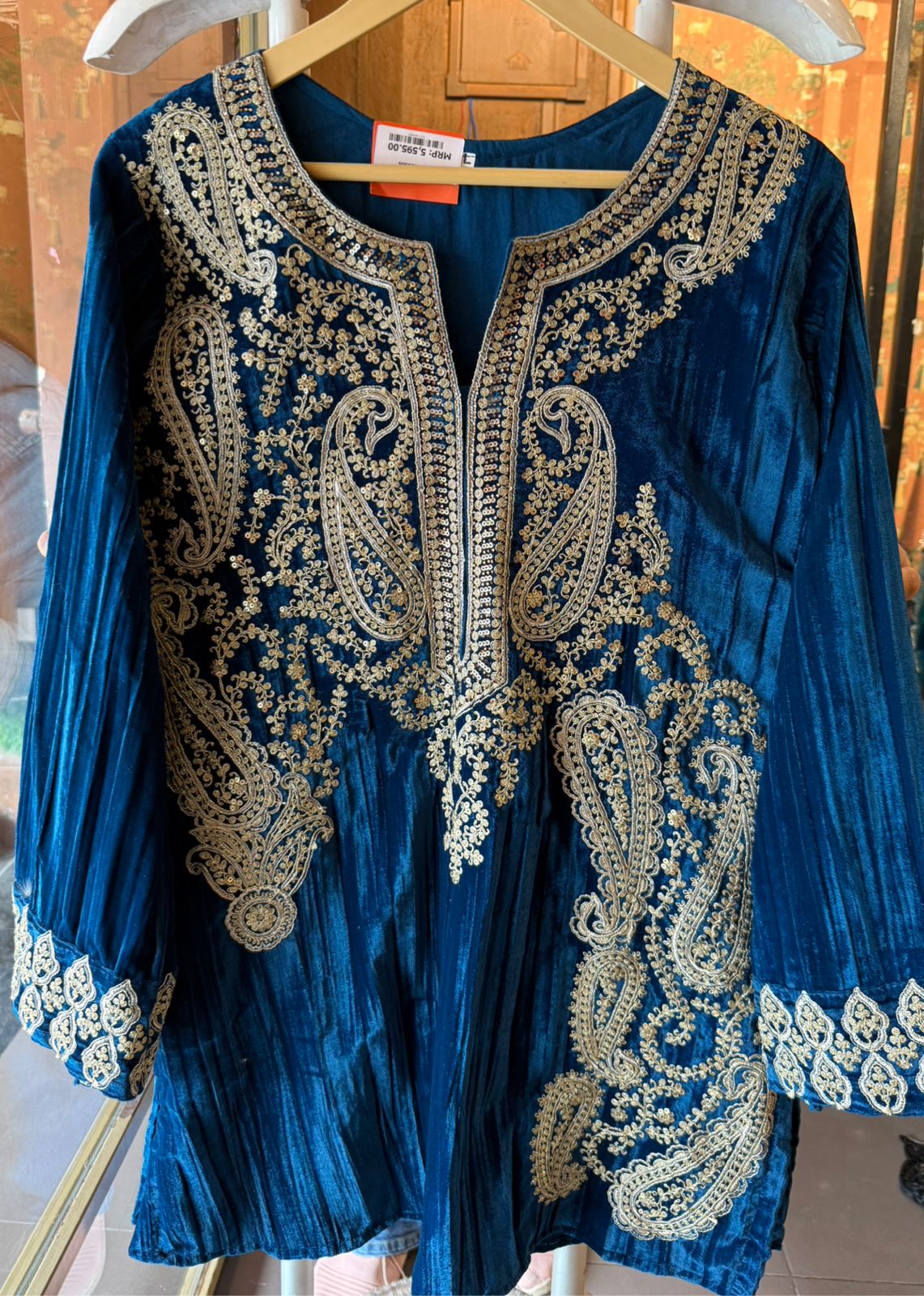 CRUSHED VELVET COORD SET