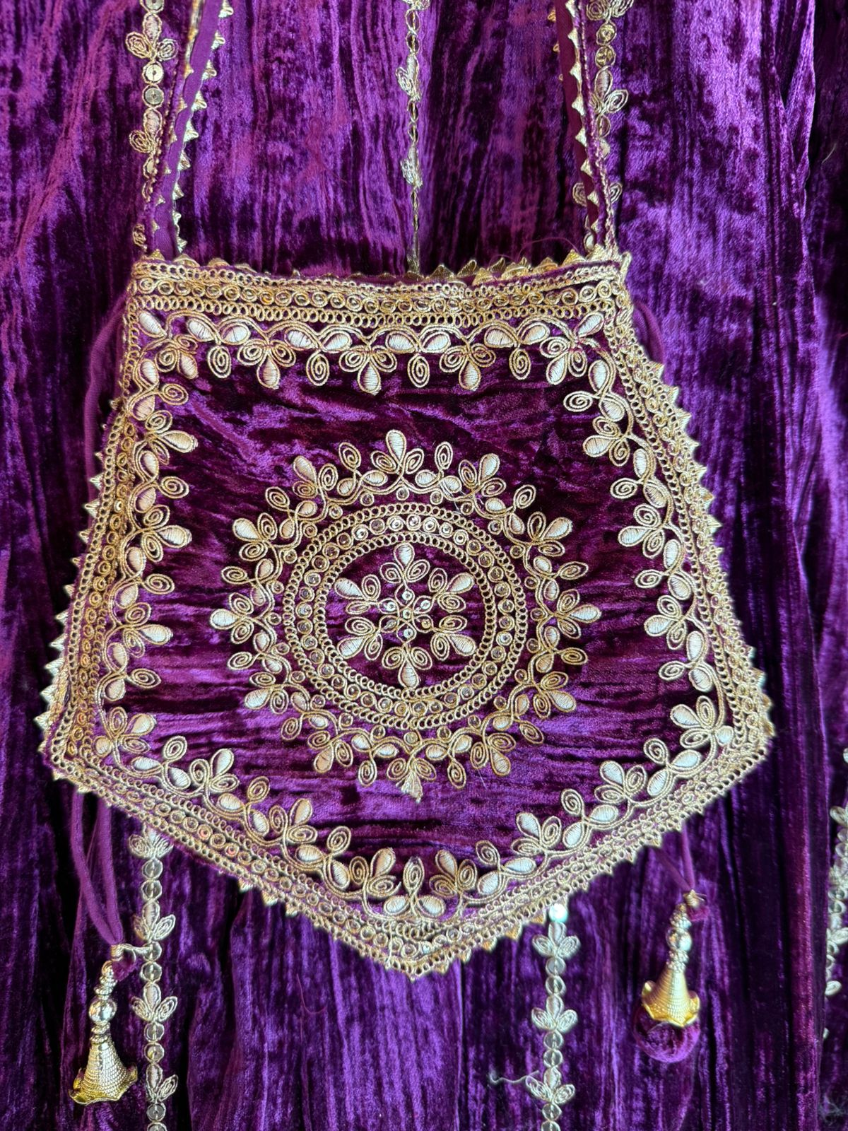 Rich fuchsia anarkali suit