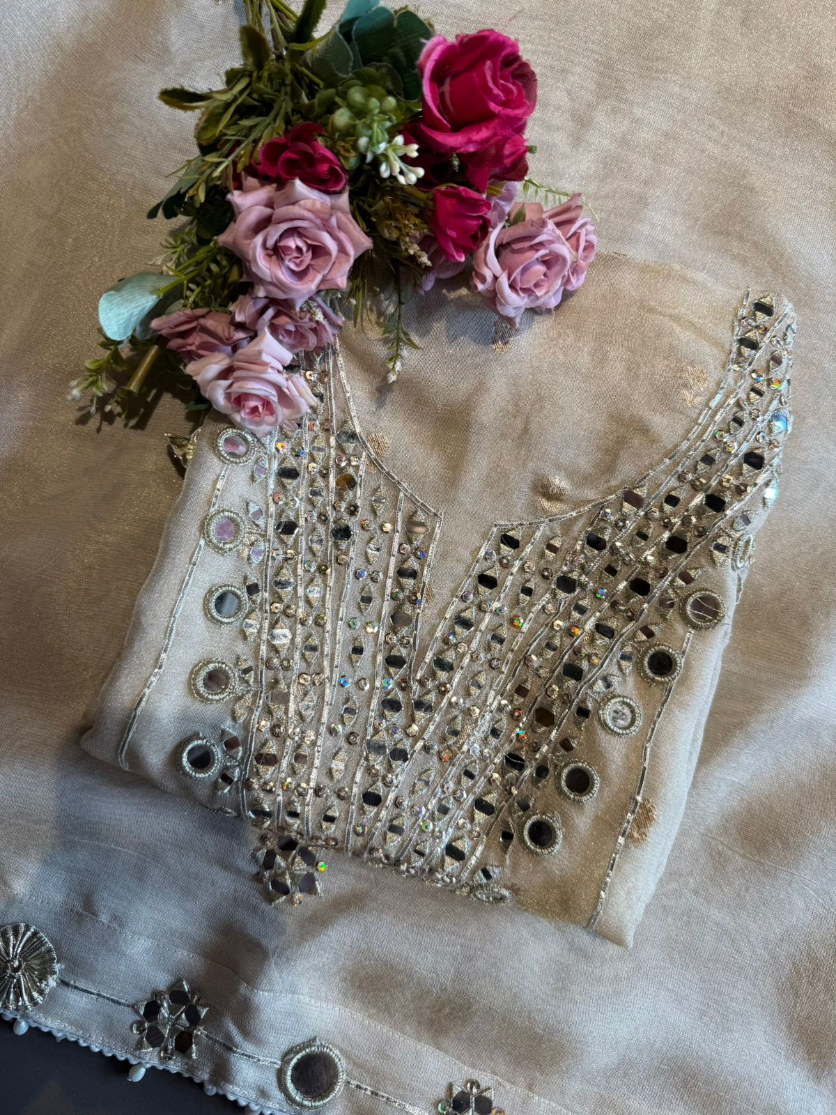 Cream/Ivory base kurta