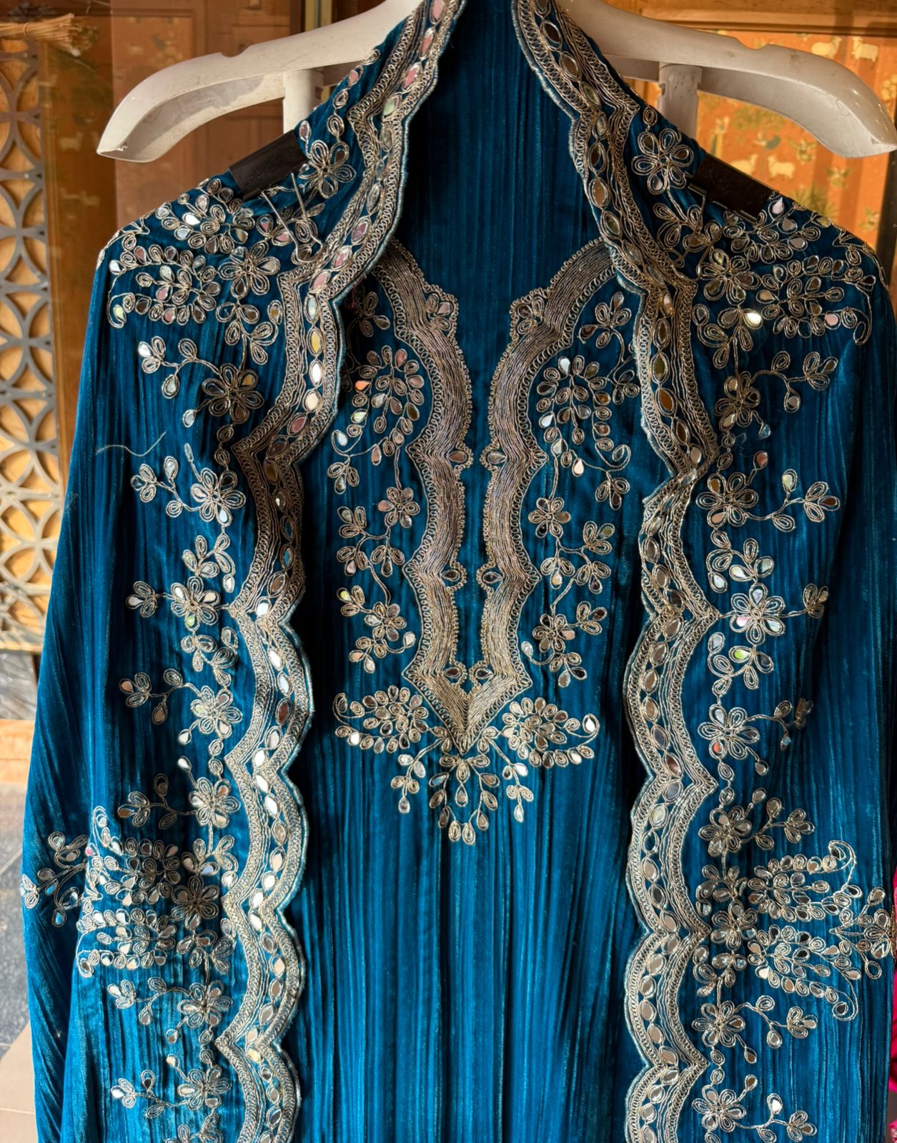 Crushed Velvet Unstitched Suits
