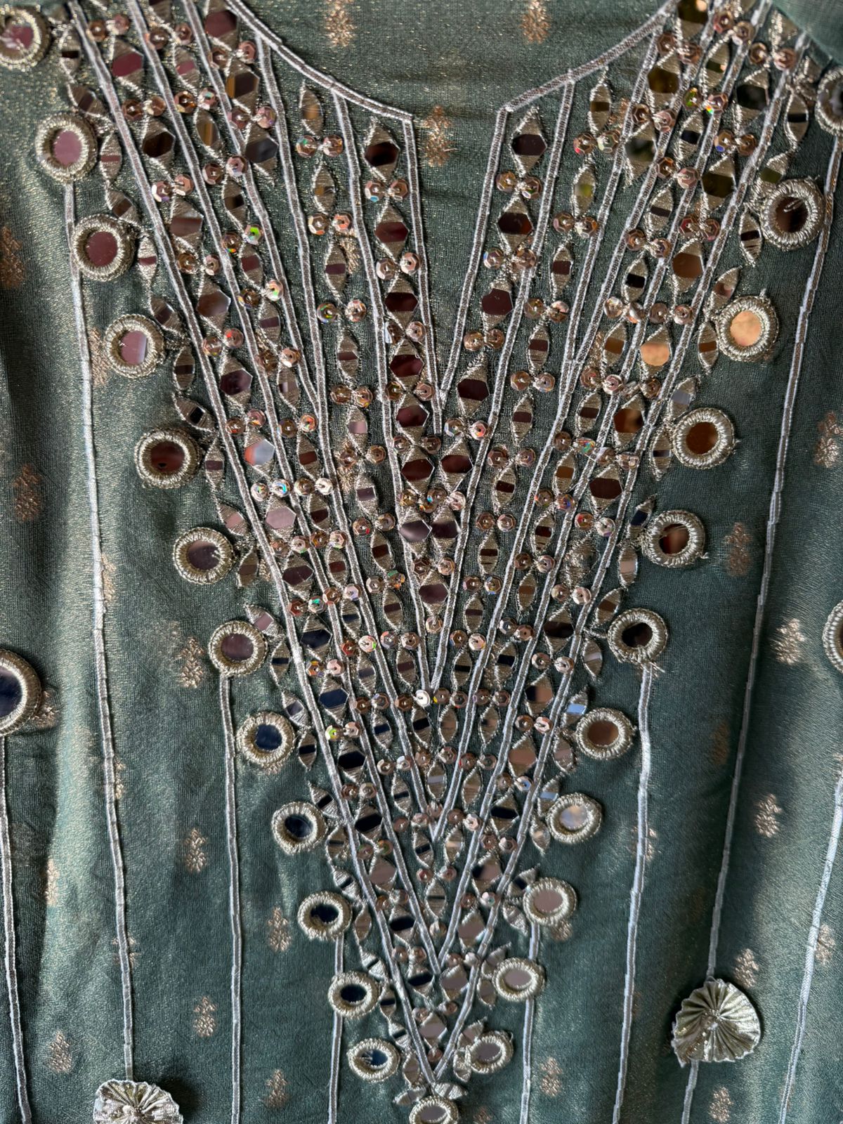 Pastel green kurta