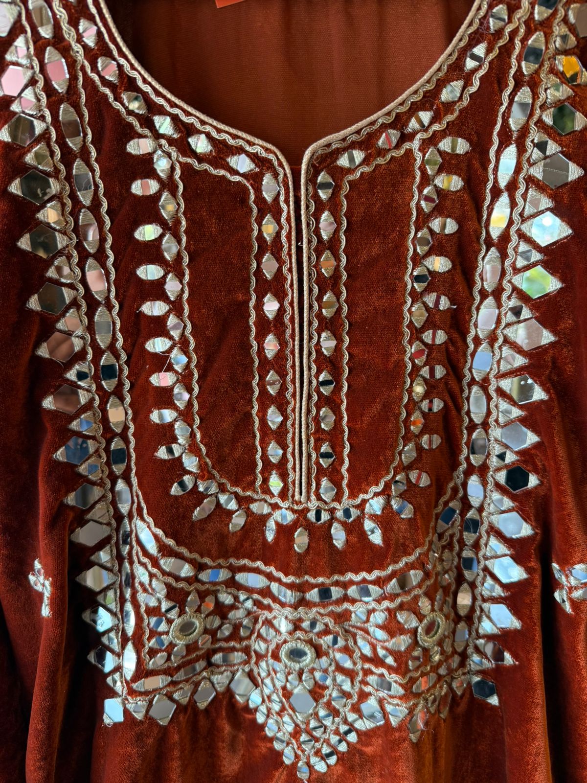 Velvet long Kurta set