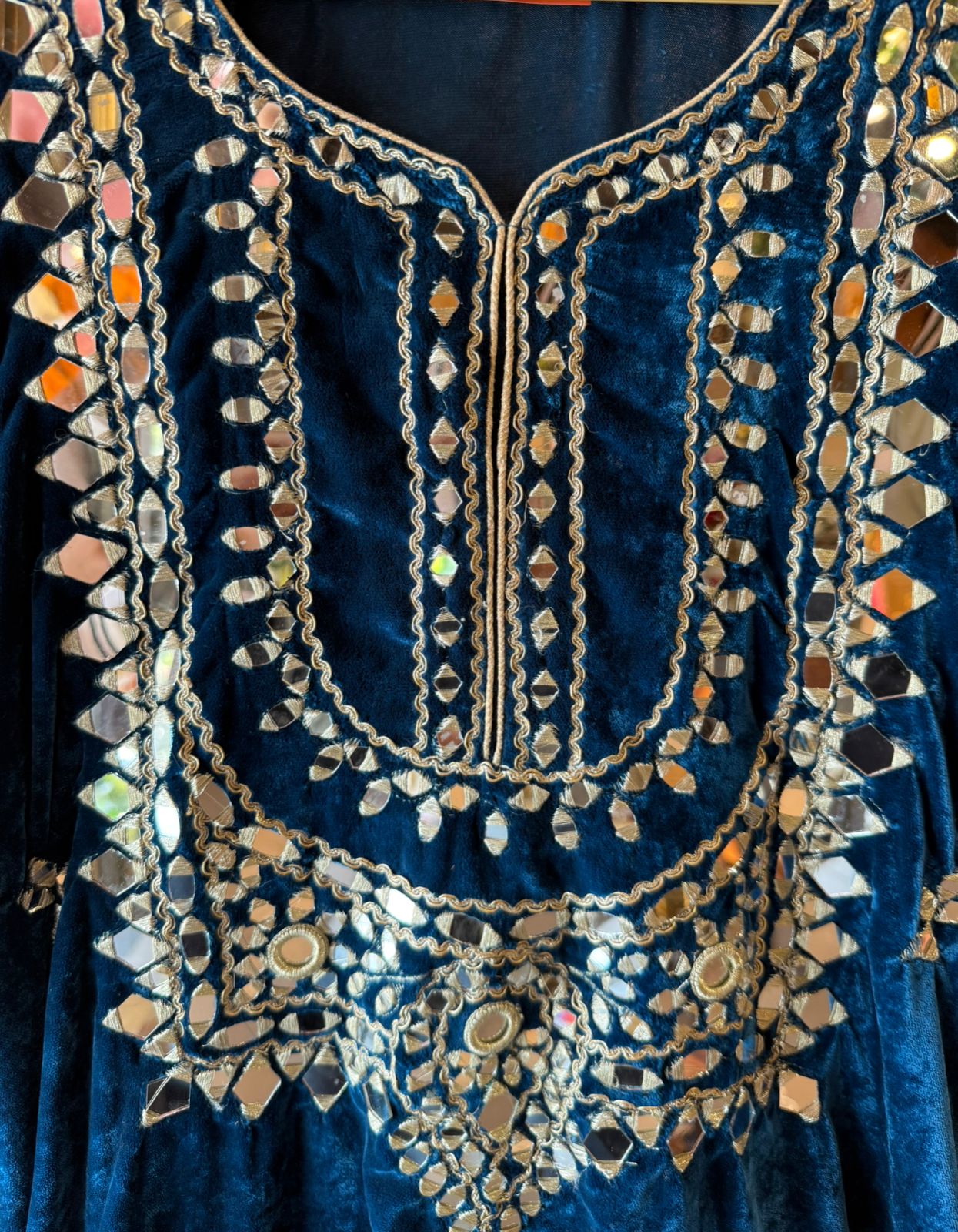Velvet long Kurta set