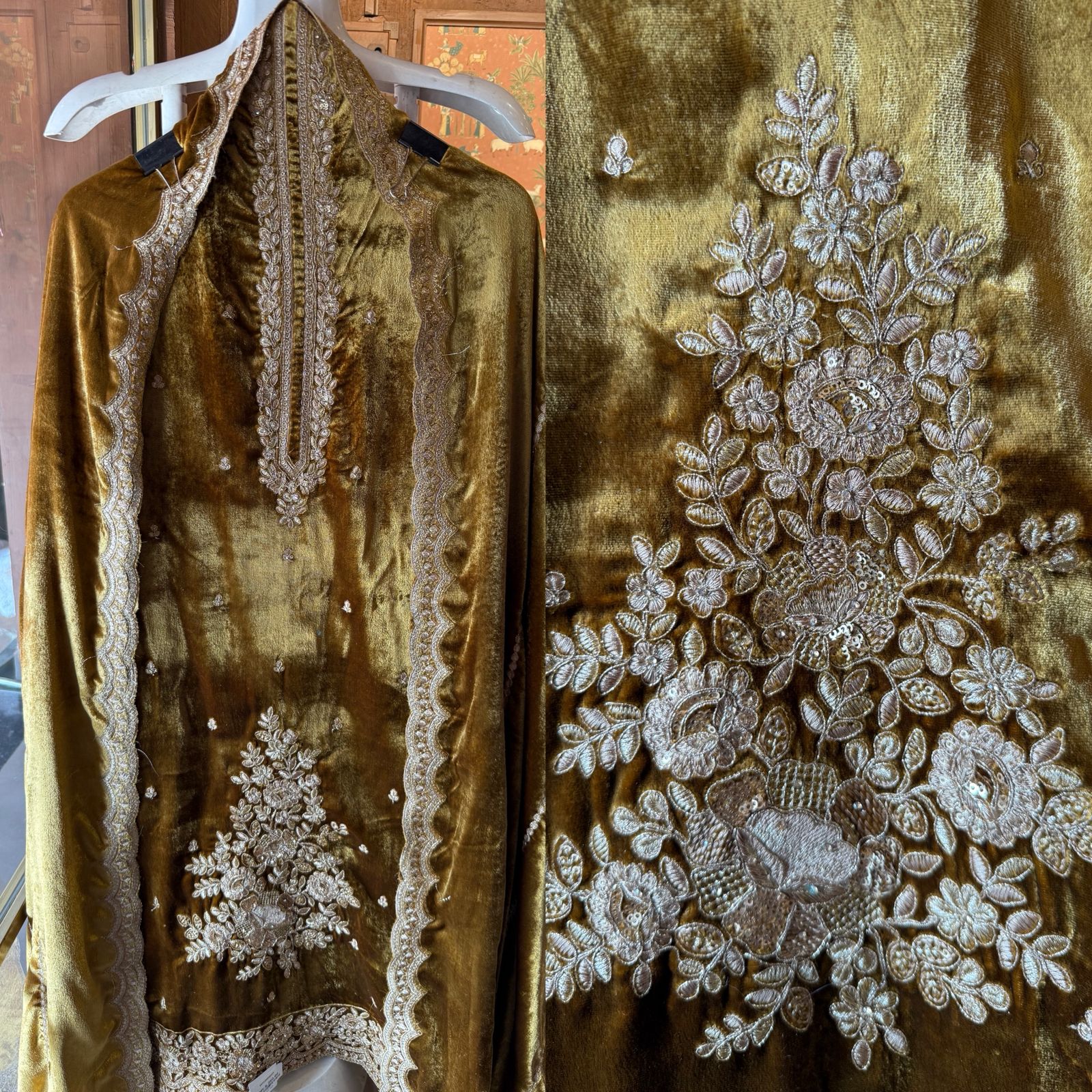 Rich velvet fabric Suit