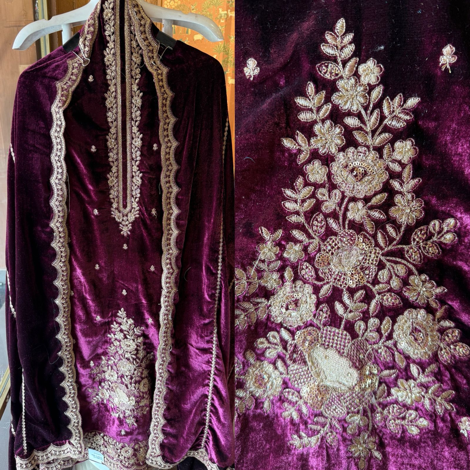 Rich velvet fabric Suit